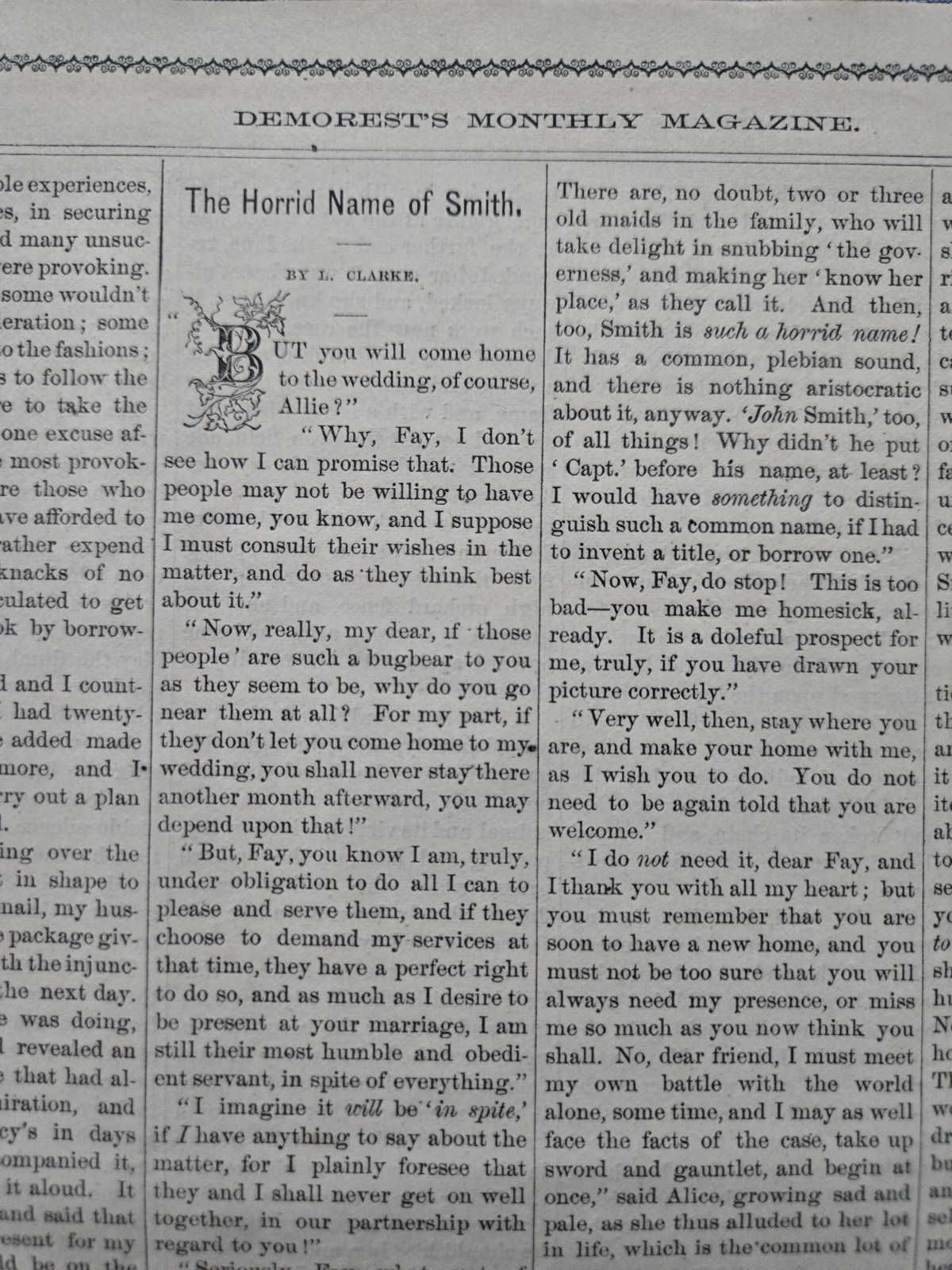Demorest’s Monthly Magazine Dec 1868 FASHION LITERATURE ART & ADS