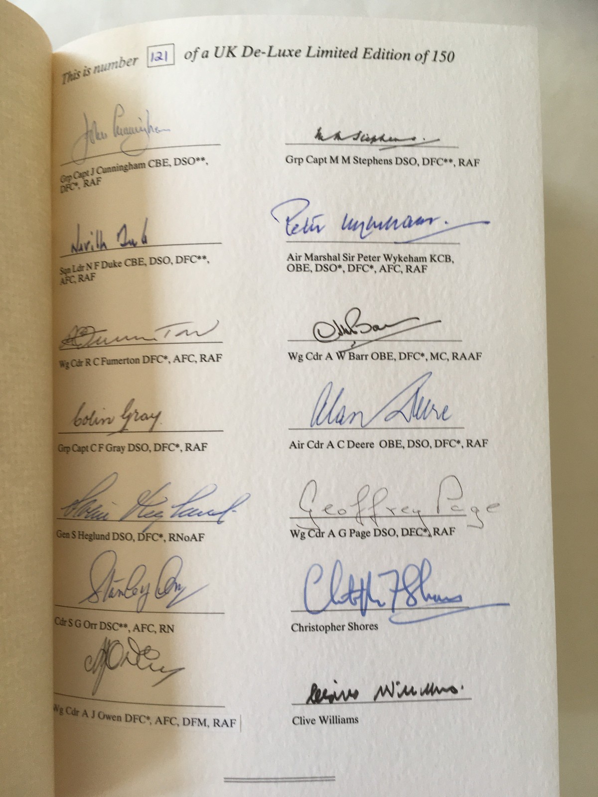 ACES HIGH by Christopher Shores & Clive Williams, signed Spec.Ed. 121 of 150