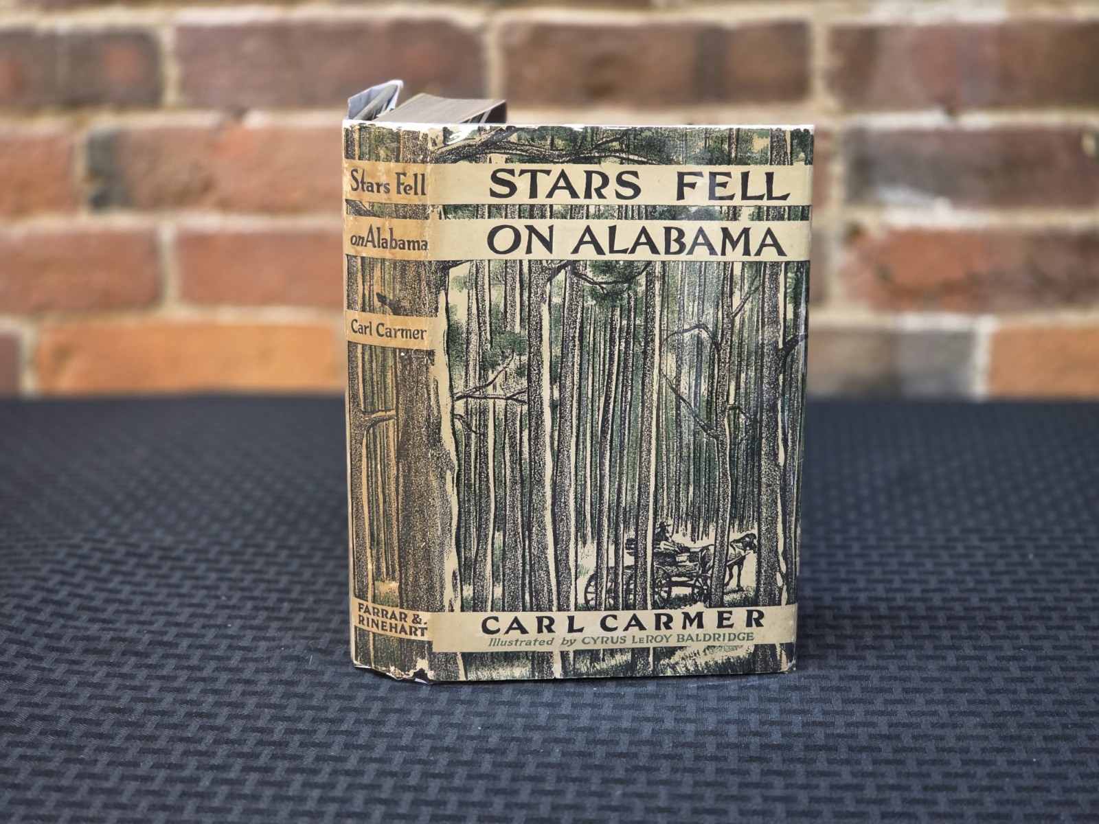 STARS FELL ON ALABAMA Carl Carmer 1934 HCDJ Illustrated 1st Ed / 4th Print