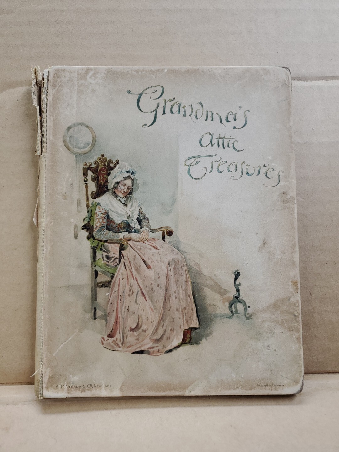 Grandma’s Attic Treasures Antique Victorian Illustrated Poetry Book 1893