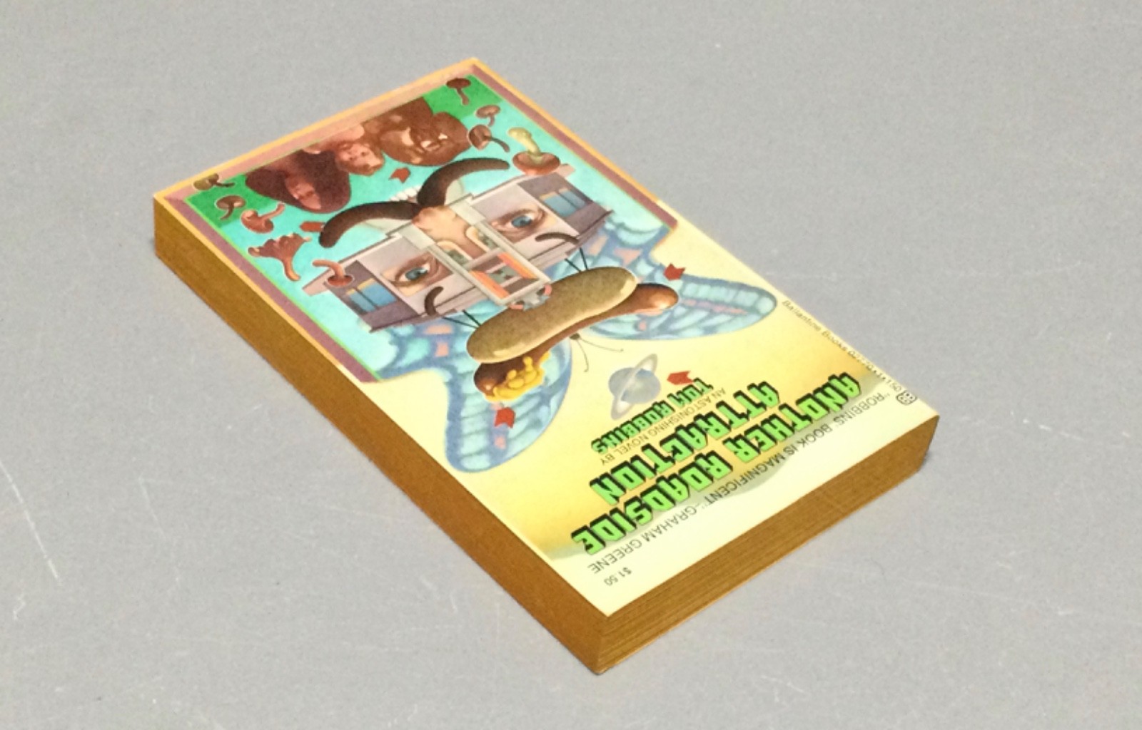 ANOTHER ROADSIDE ATTRACTION by Tom Robbins (1972) 1st Printing Unopened pristine