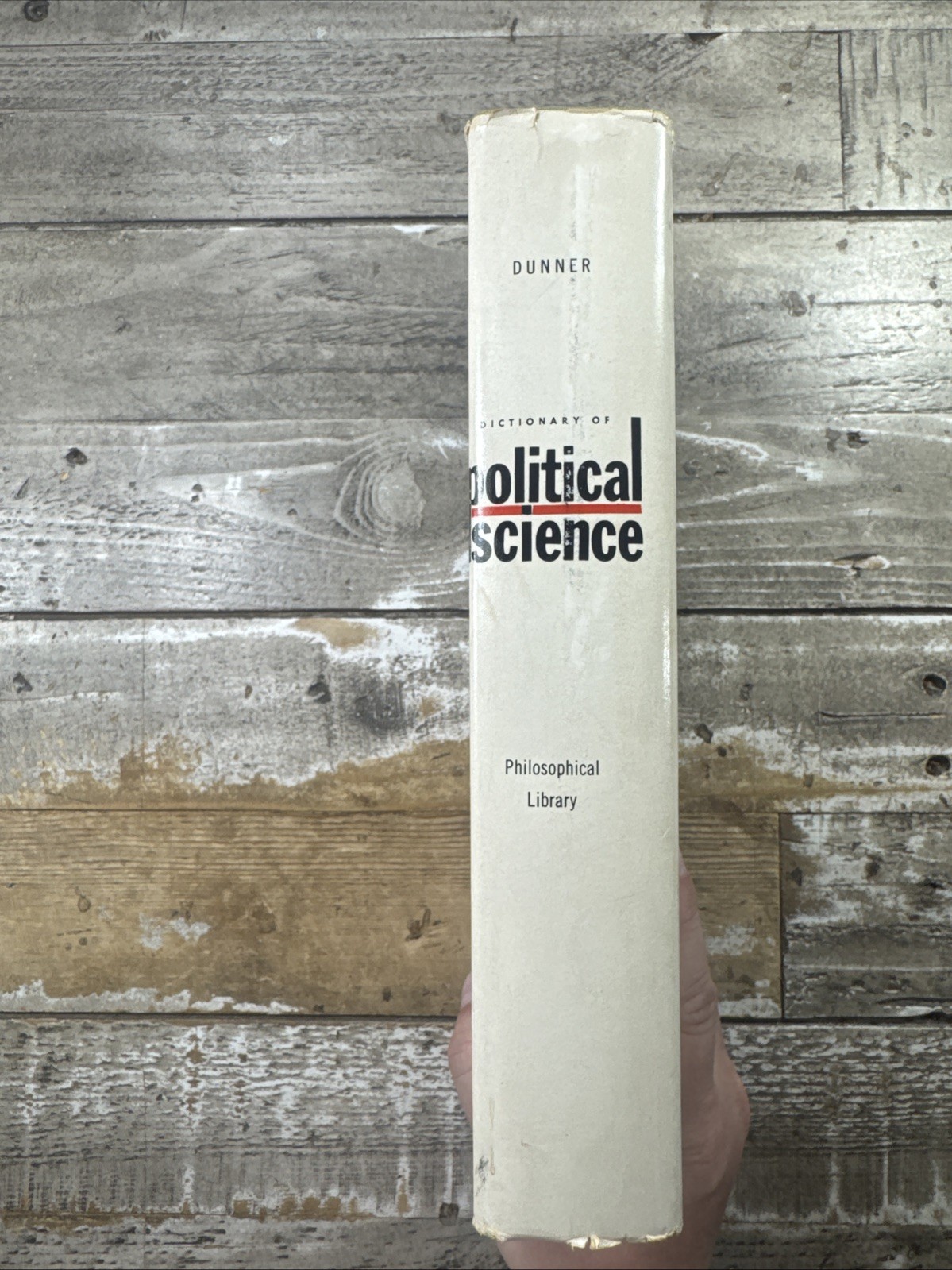 1964 Vintage Political Reference Book “Dictionary of Political Science” Dunner