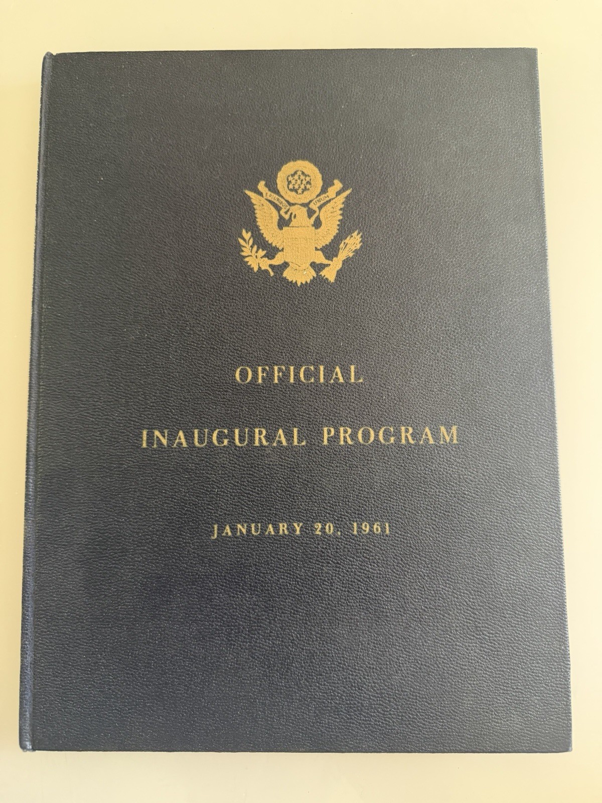 JAN 20, 1961 KENNEDY INAUGURAL OFFICIAL PROGRAM Signed #984 Limited Deluxe