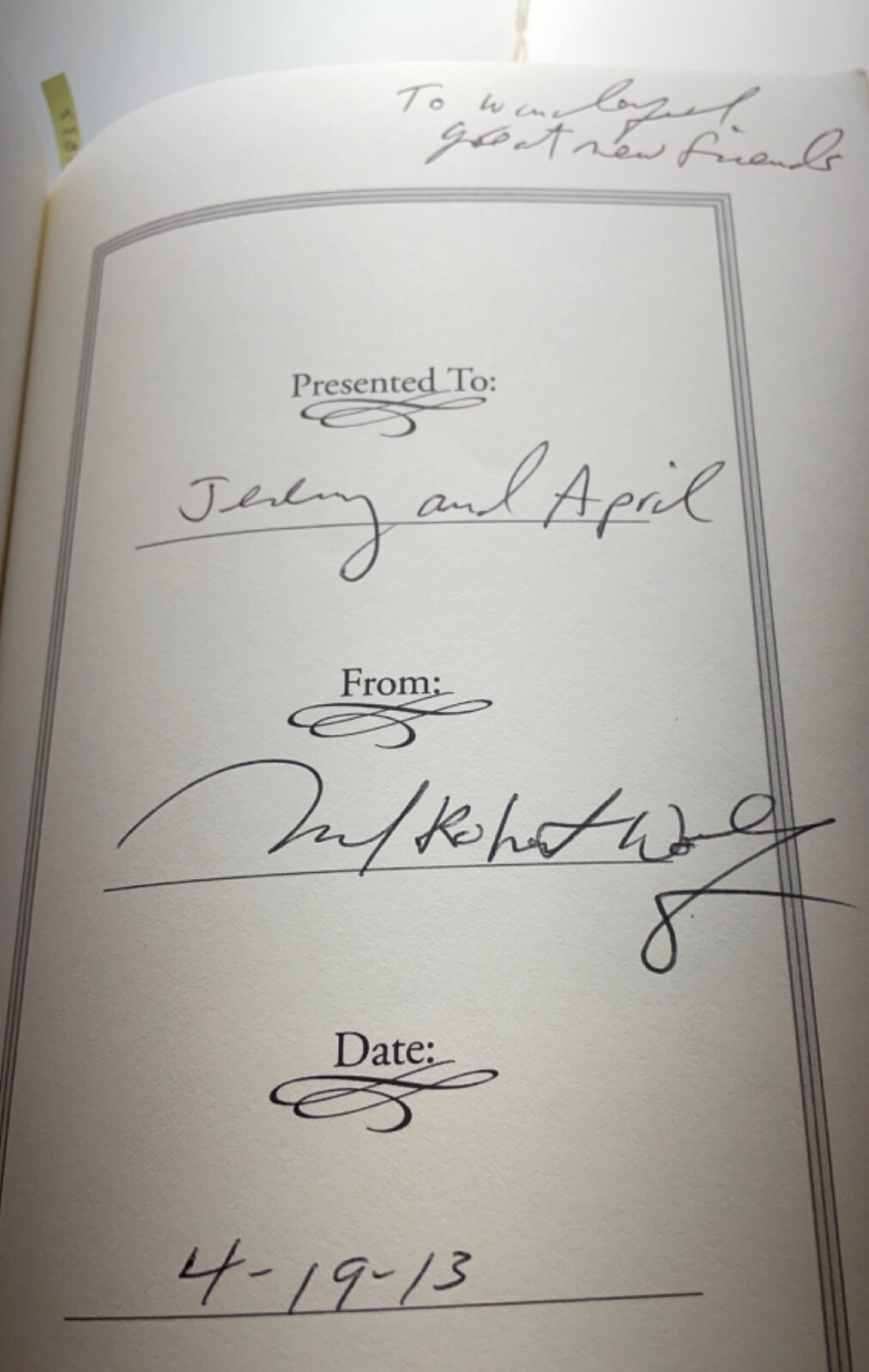 The Upper Zoo – A Novel – Michael Robert Wolf – SIGNED 1st print