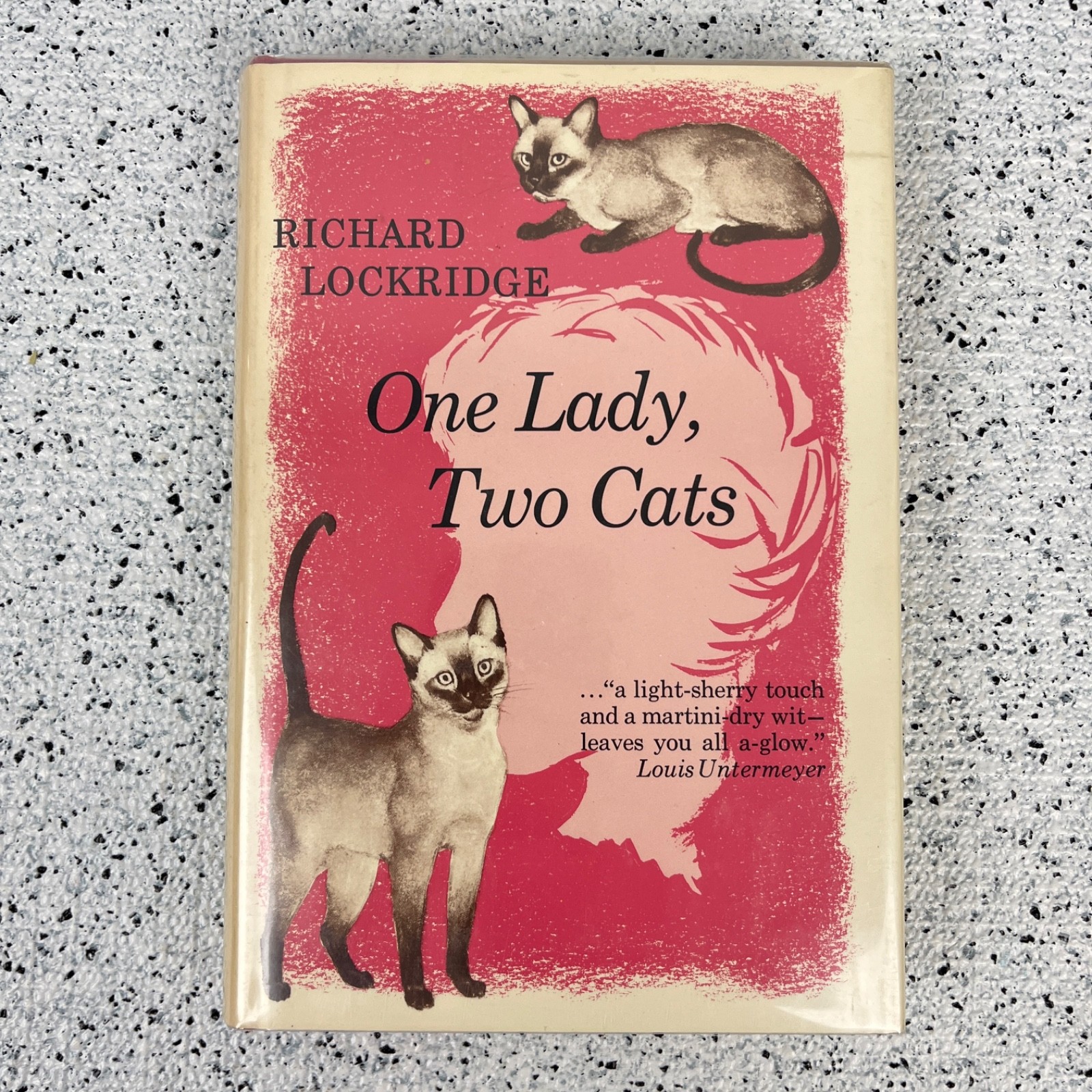 One Lady, Two Cats Richard Lockridge 1967 First Edition HC DJ