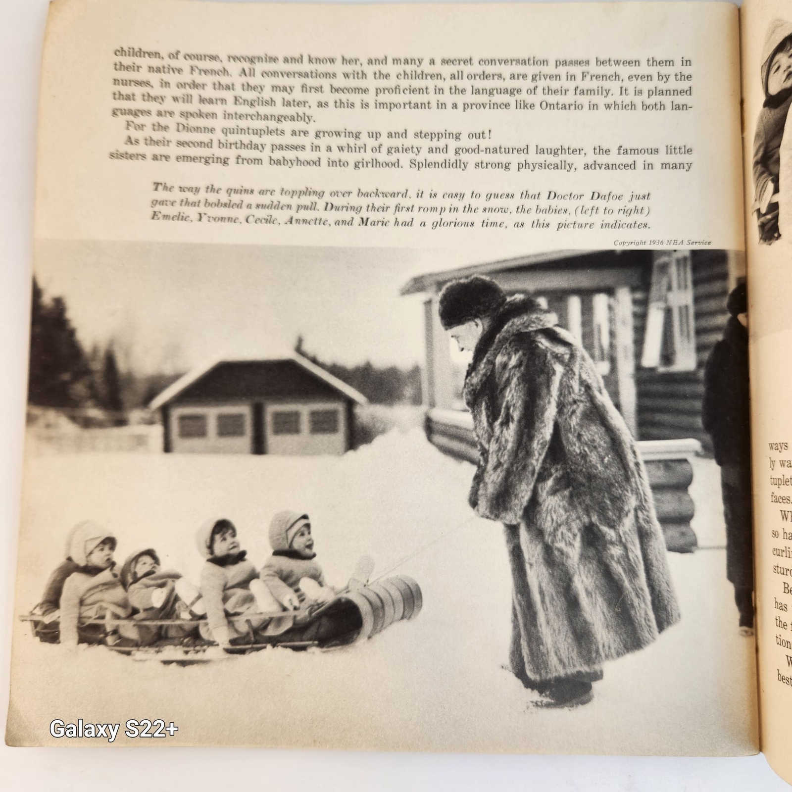 The Dionne Quintuplets Were Two Years Old By Willis Thornton Vintage Booklet