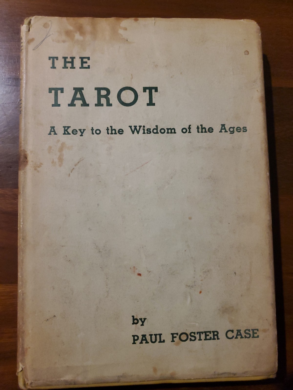 The Tarot by Paul Foster Case 1947 Vintage Hardcover Divination Key Wisdom Ages
