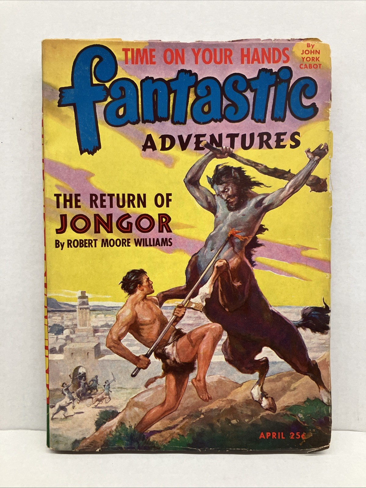 FANTASTIC Adventures April 1944 J. Allen St. John cover!