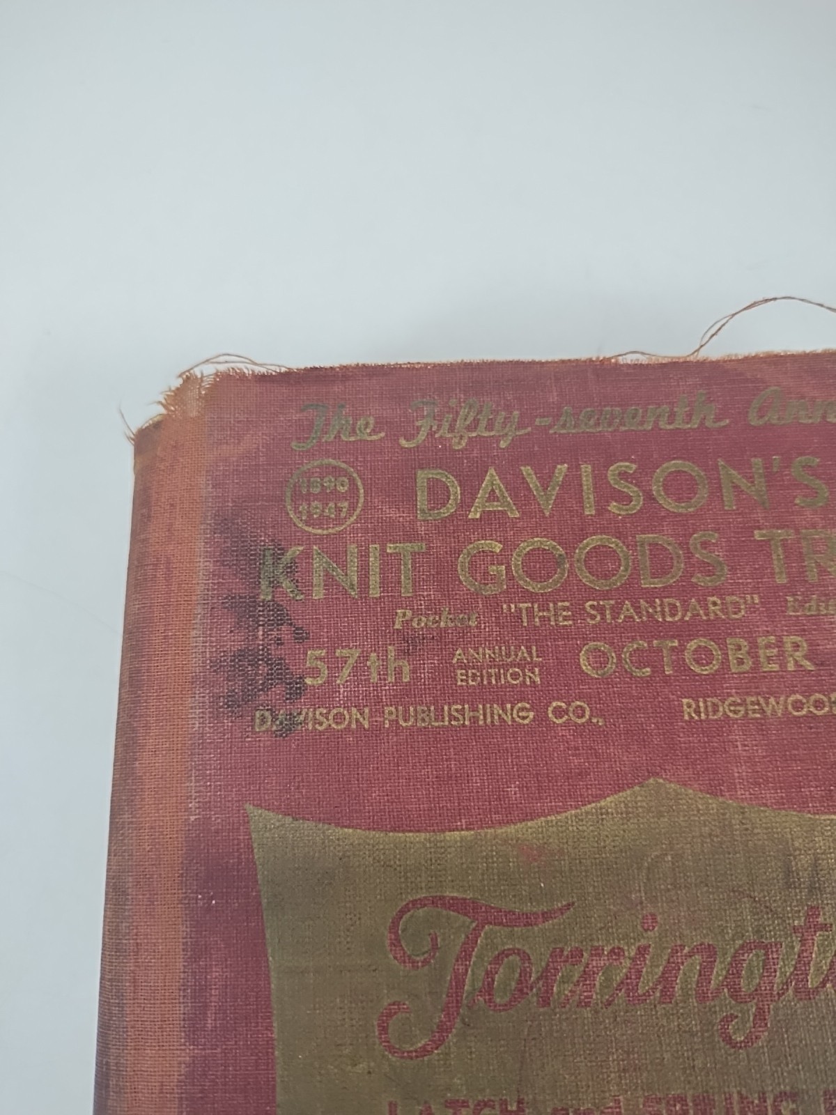 Vintage 1947 Davison’s „The Standard“ Knit Goods Trade 57th Annual Edition Book