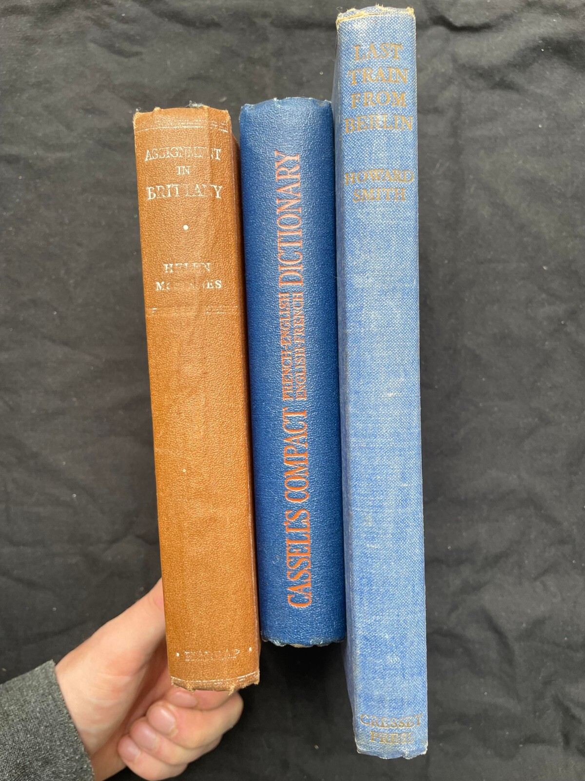 3 4 £5 – Brittany, Dictionary, Berlin -Old Book Gift Idea Present Unique