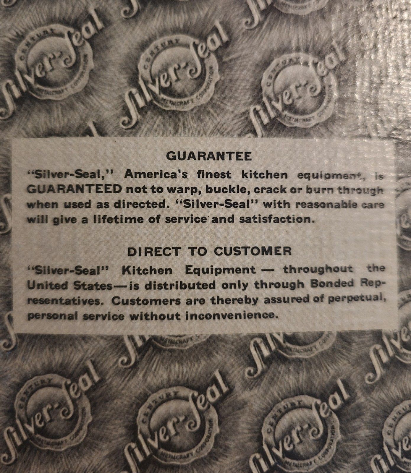 1936?Century?Silver?Seal?Metalcraft?Booklet?2nd?Edition?Cookware?Catalog