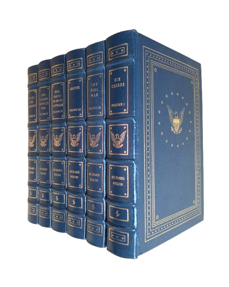 Richard Nixon Library 6 Volume Set Easton Press – Vol. 6 is SIGNED and Numbered
