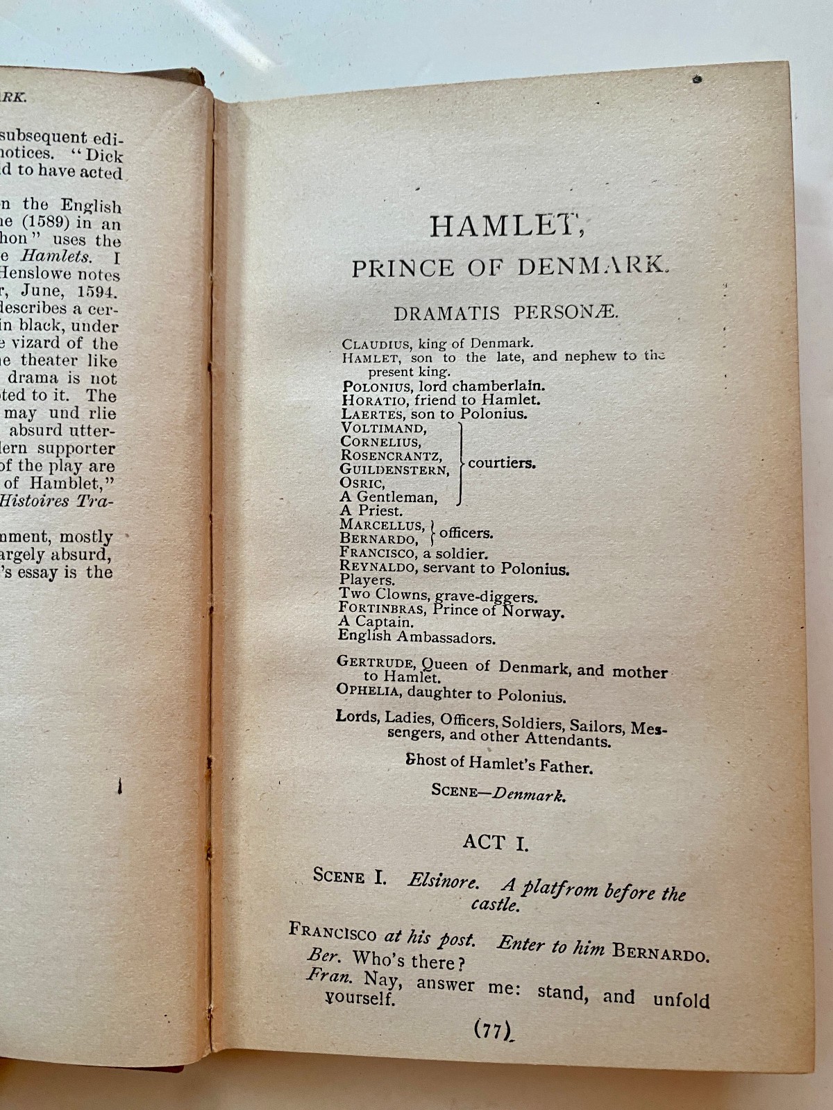 Hamlet Shakespeare edited Clark & Wright DECORATIVE GIFT BINDING 1890s Vintage