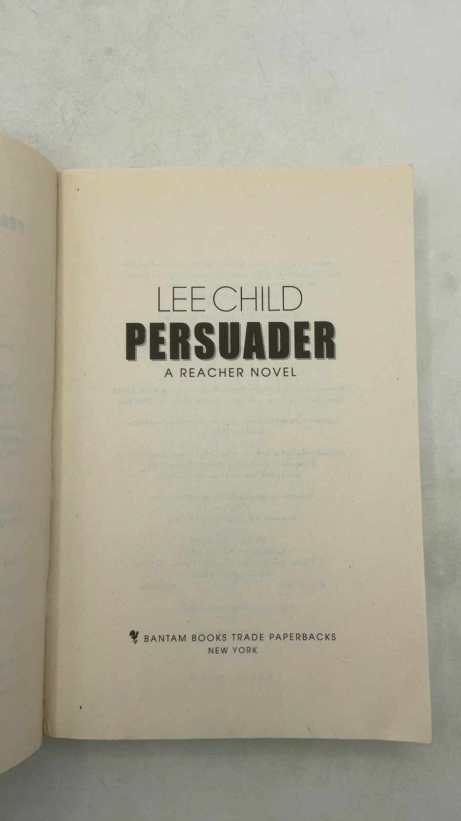 Persuader Lee Child Hardcover 2010