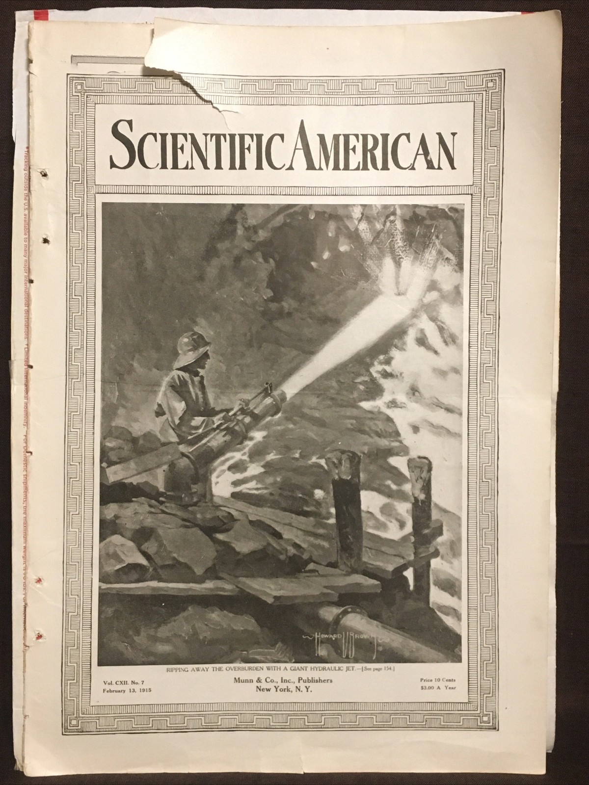 February 1915 Scientific American NIKOLA TESLA’S FOUNTAIN, Combustion Engine