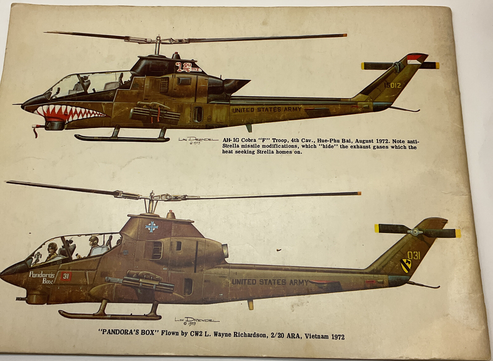 Gunslingers In Action 1974 PB Lou Drendel. (Army Aviation During Wietnam War)