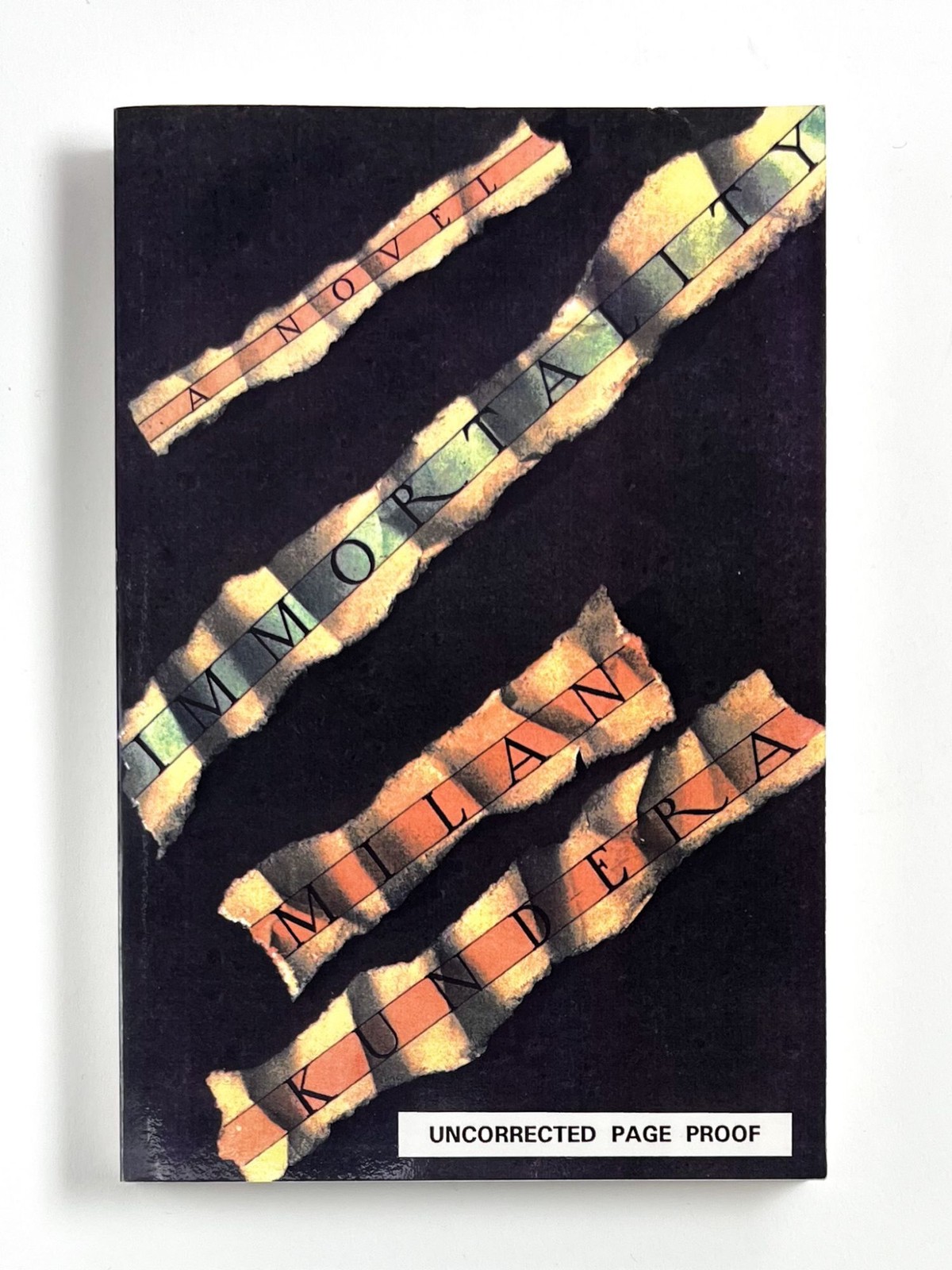 Milan Kundera, Peter Kussi / IMMORTALITY Uncorrected Proof 1st 1991