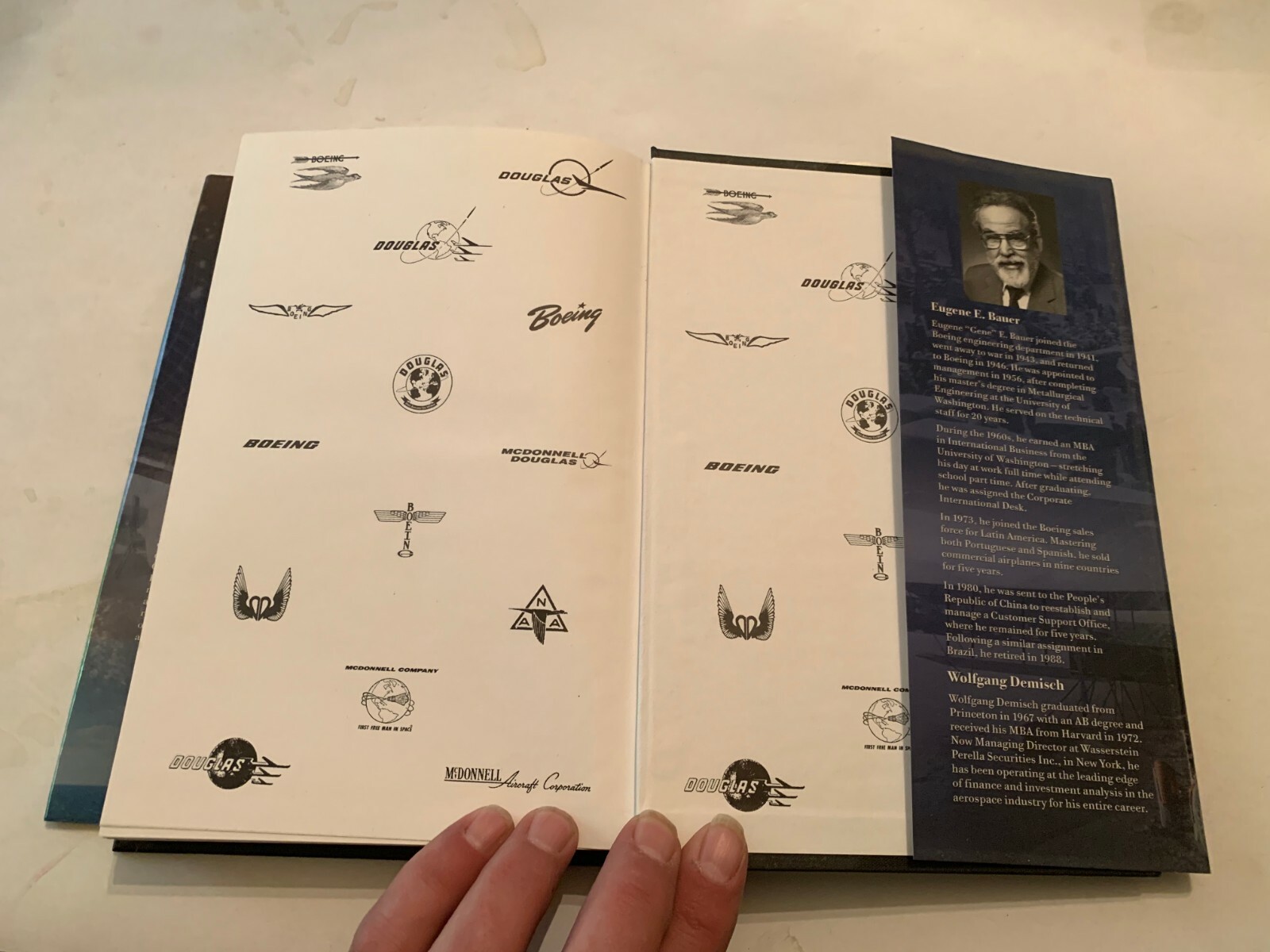 2002 Boeing The First Century by Eugene E Bauer Signed Hardcover With DJ
