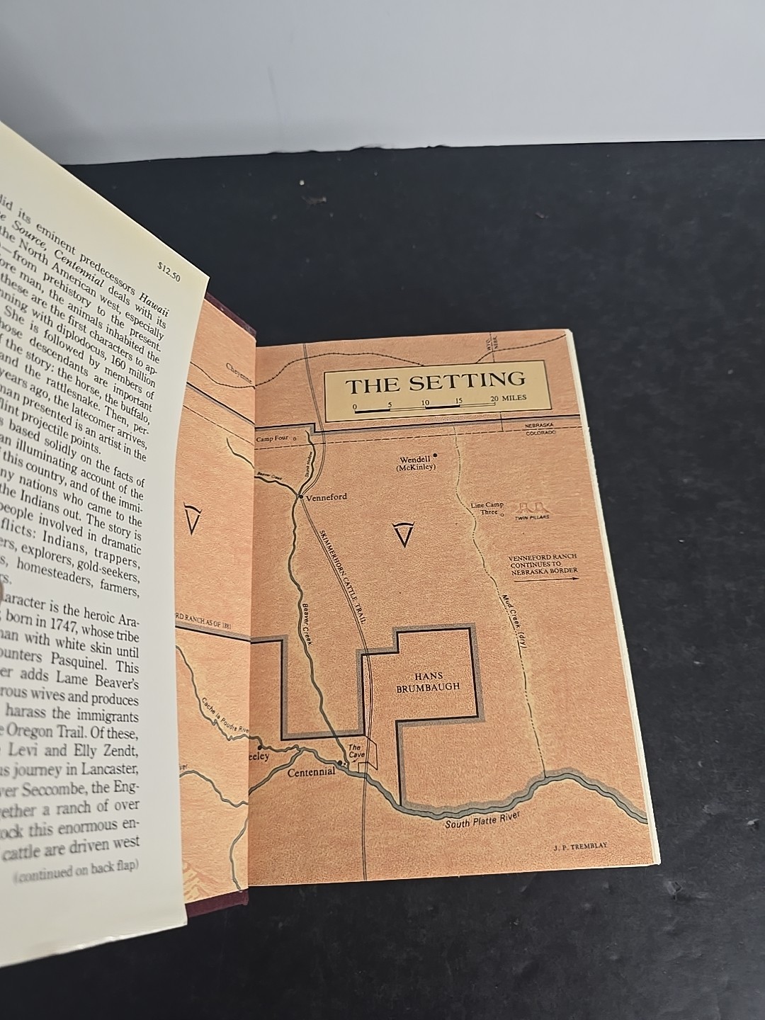 Centennial James A. Michener 1974 Hardcover Third Printing DJ Historical Fiction