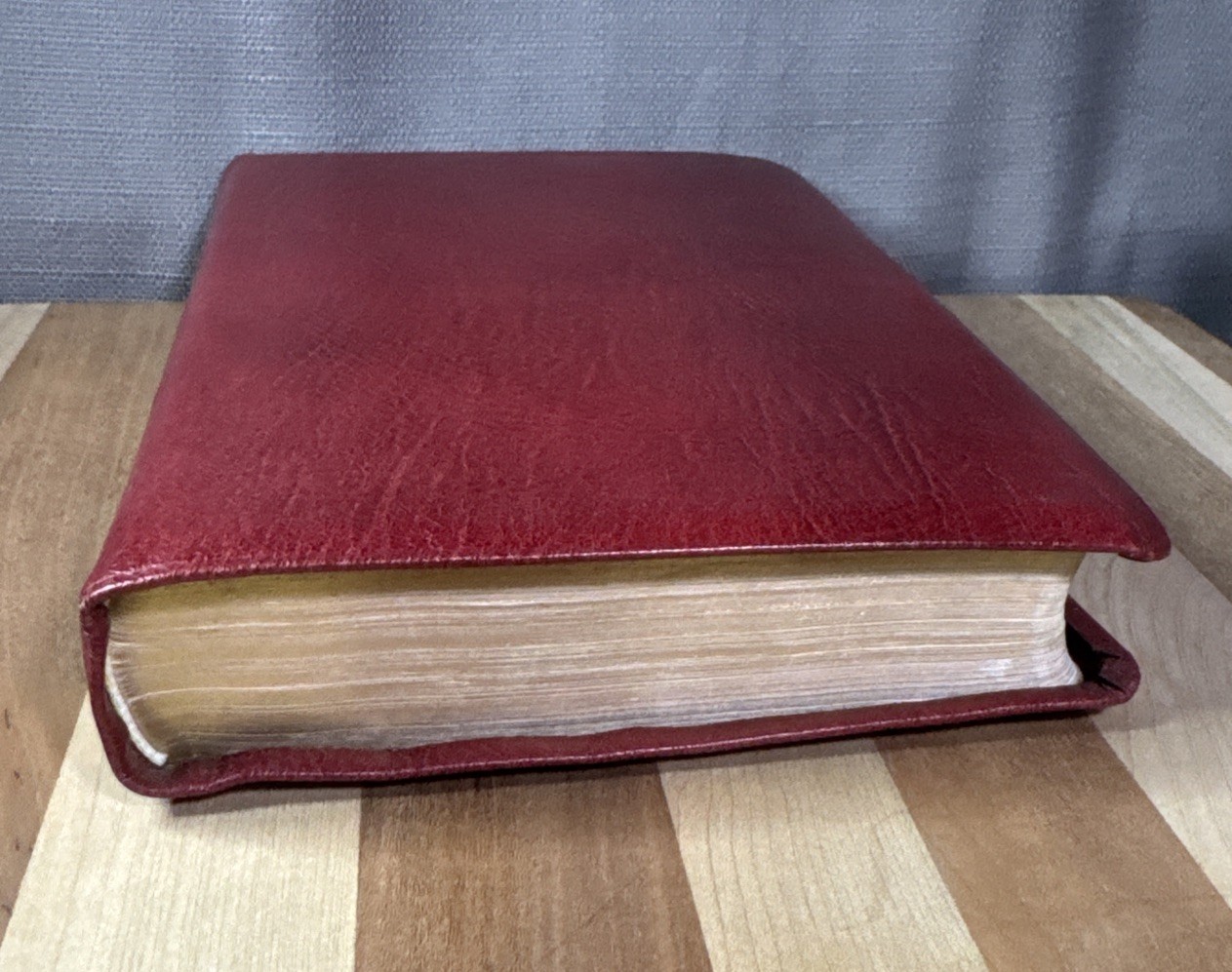 Thompson Chain Reference Bible NIV 1978-1983 Top Grain Calf Leather Kirkbride VG