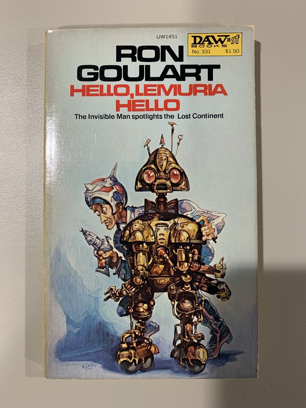 Vintage 1979 Mass Market Paperback Hello, Lemuria Hello Ron Goulart SF Humor DAW