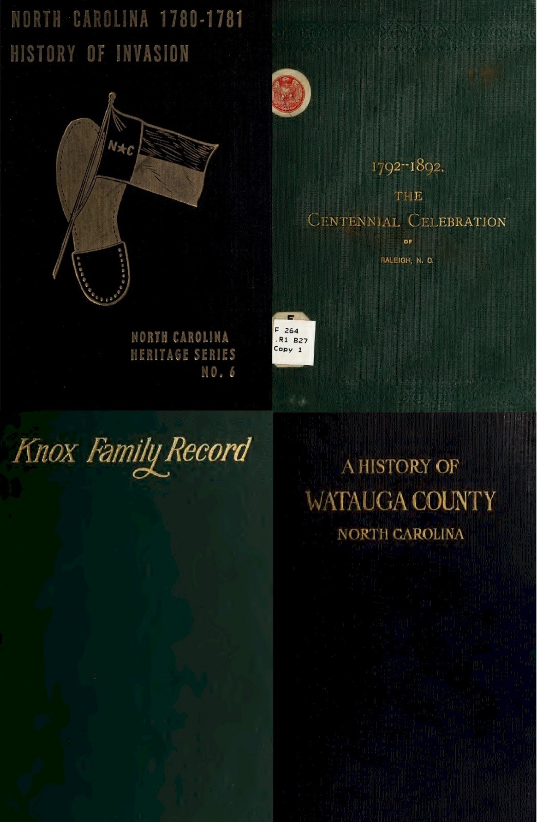 North Carolina History Genealogy Ancestry Records Vol. 1 – 107 Old Books on USB