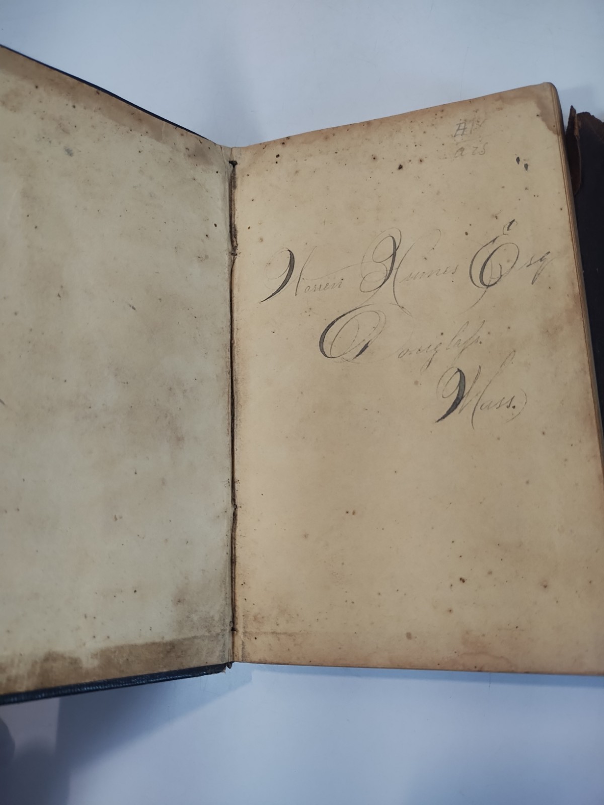 1847 Antique J M Scribner Engineers Pocket Table Book Leather Flap Original RARE