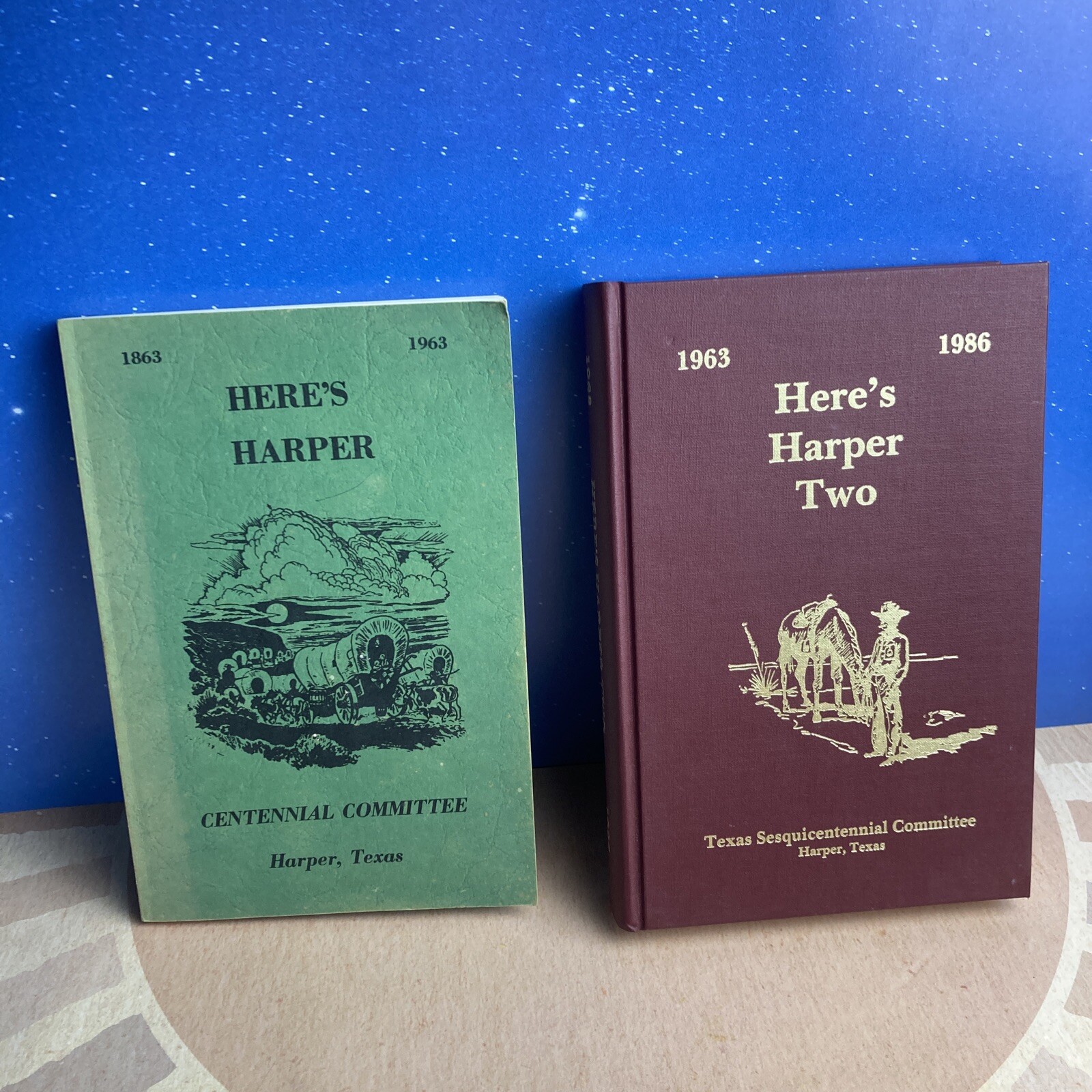 Here’s Harper + Here’s Harper Two~1863-1986~Centennial Committee~Harper,Texas