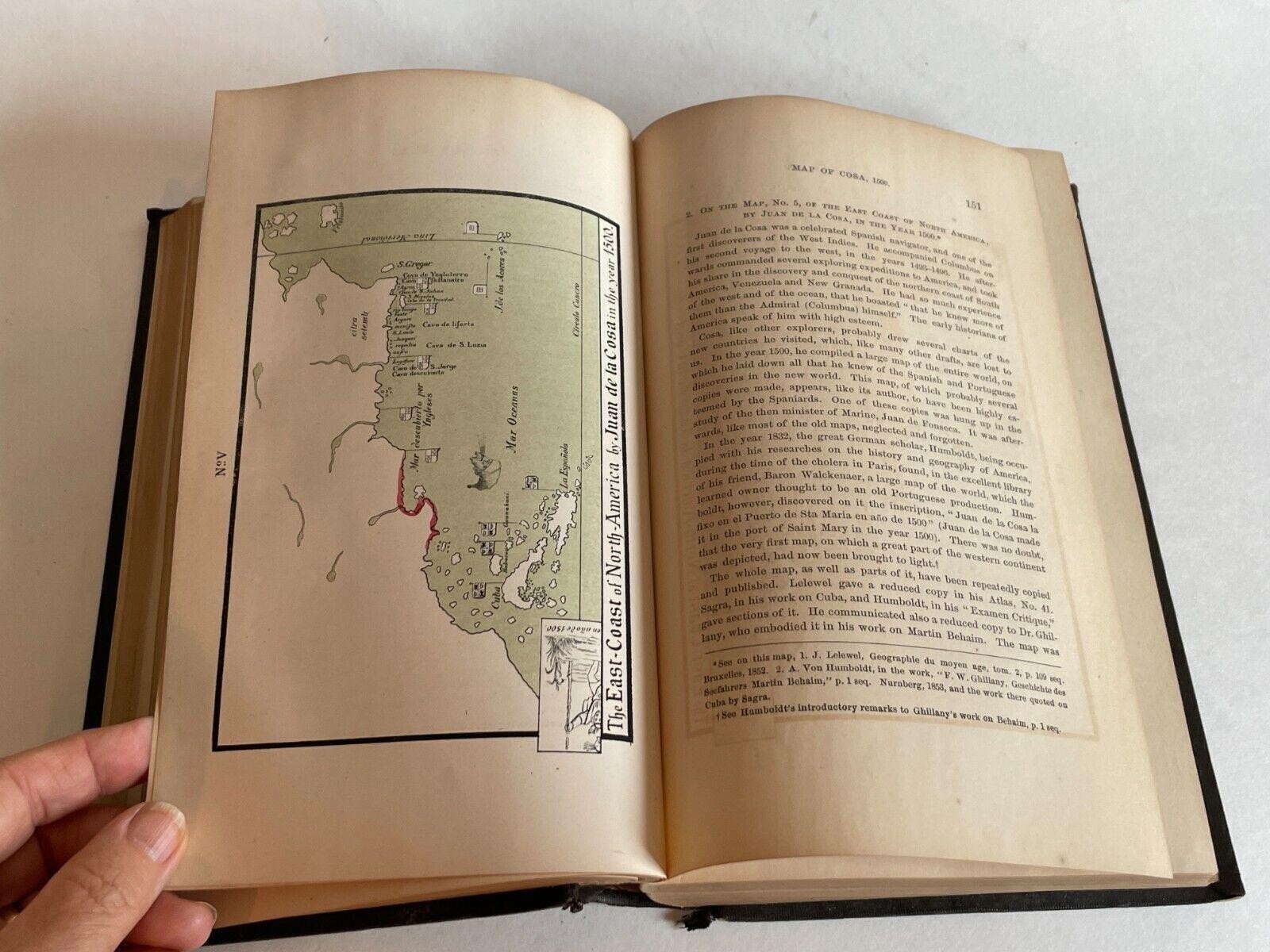 Collections Of Maine Historical Society 1869 By J. G. Kohl Vol 1 Fold Out Maps