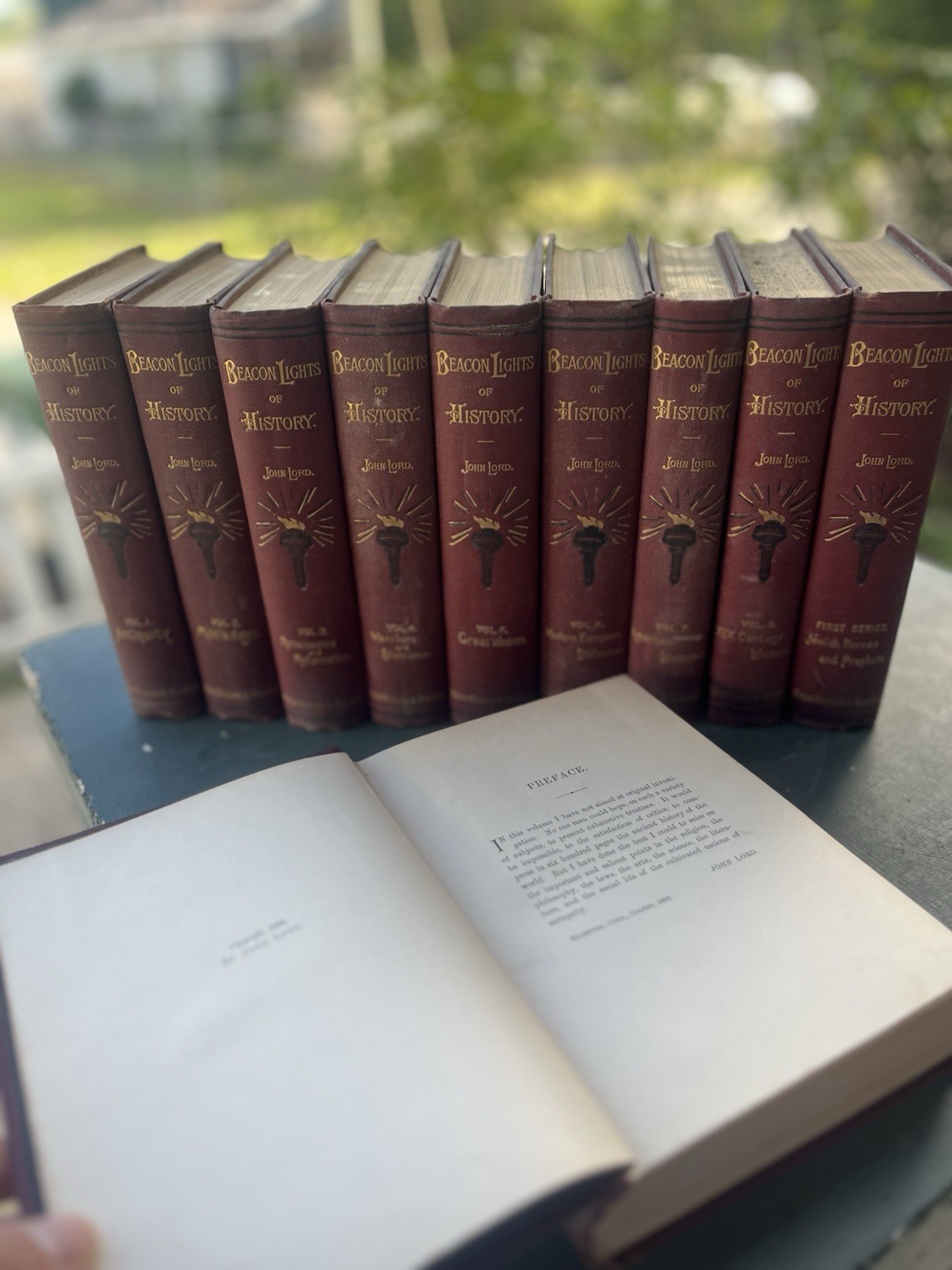 Beacon Lights of History Complete 10 Volume Set Very Rare Great Condition HC
