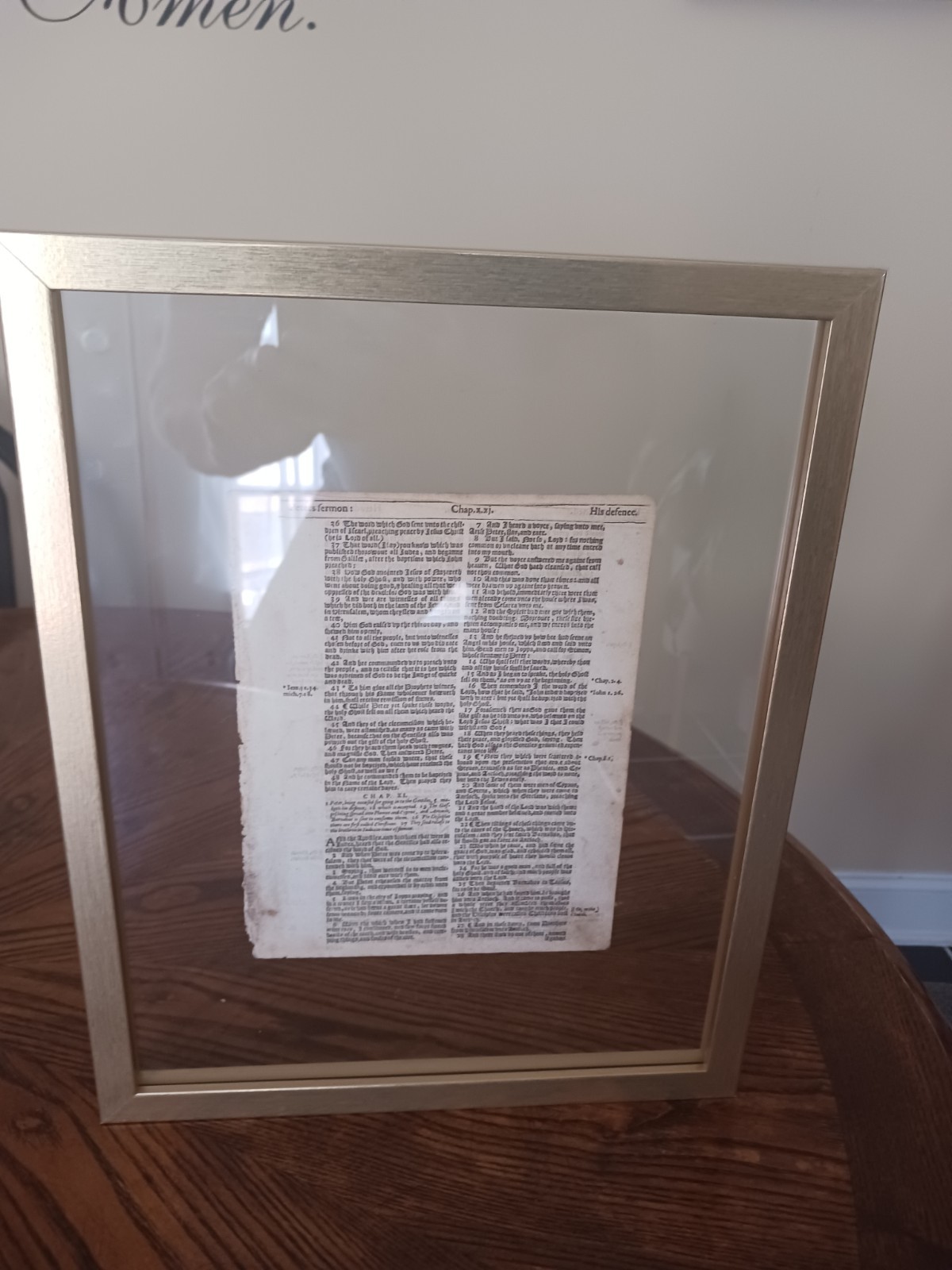 1614 King James Bible Leaf (’92) John 6:52 to 8:21