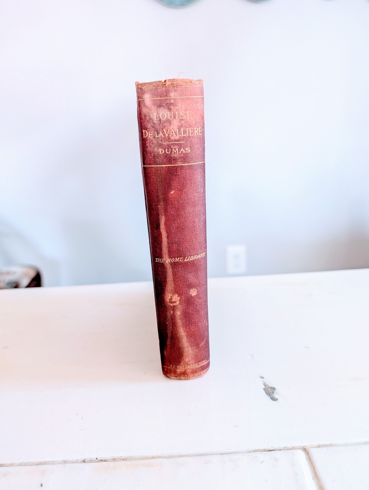 Antique 1800s Louise De La Valliere Alexandre Dumas HC A.L. Burt Library Edition