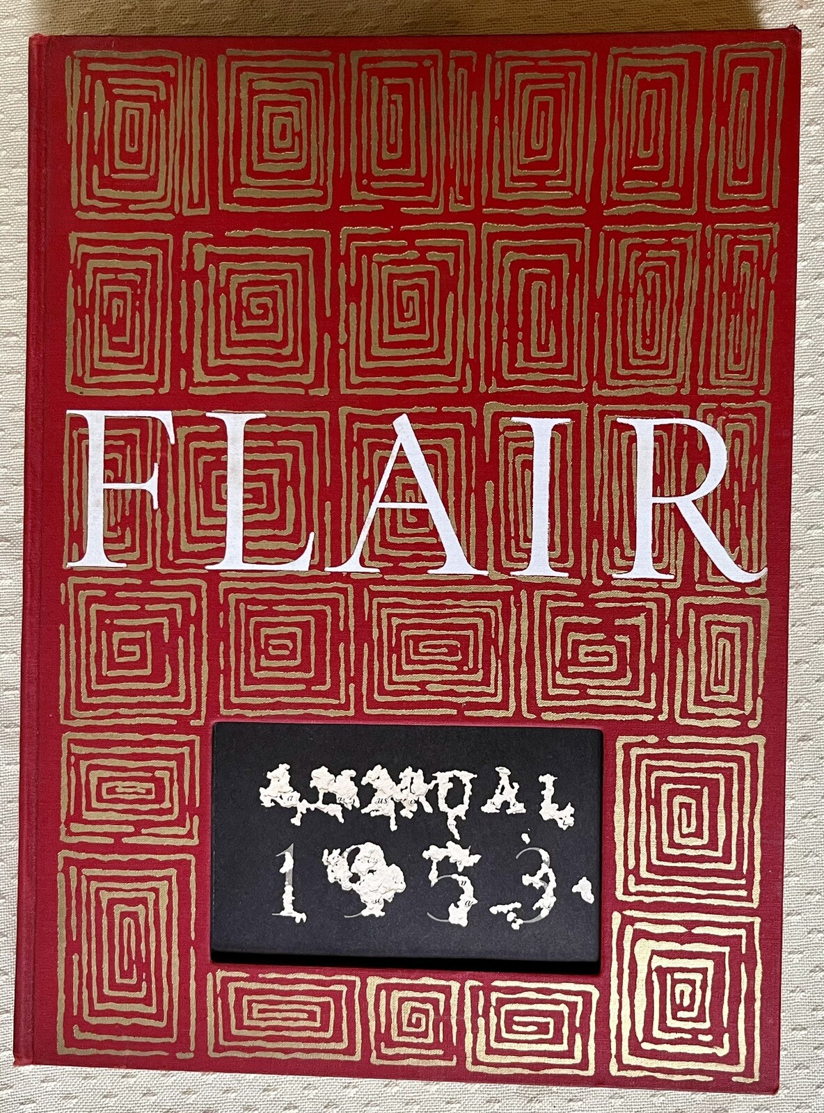 Vintage Flair Annual 1953 Signed By Fleur Cowles Hardcover Bound Art Travel