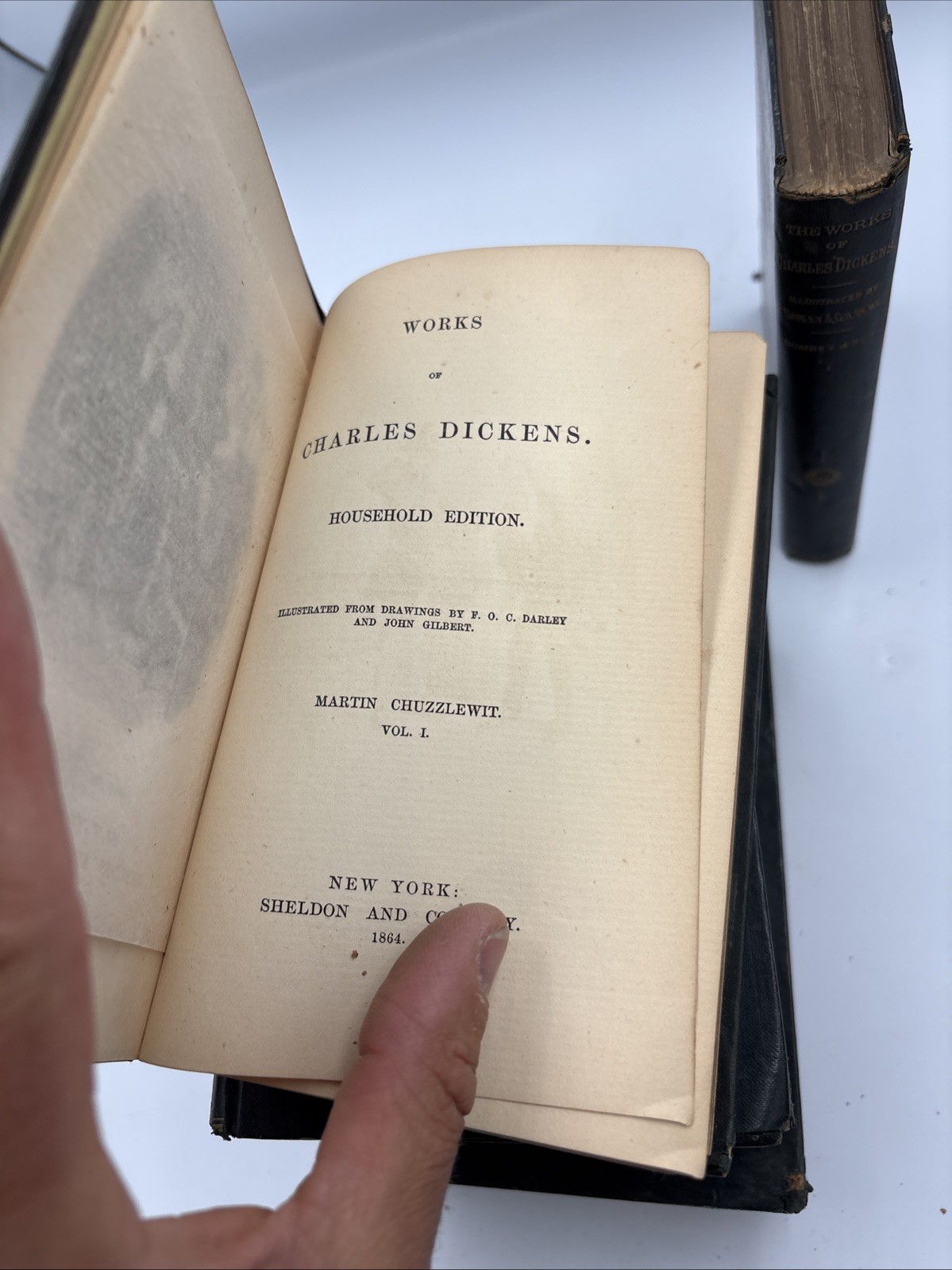 Darley &Gilbert Random Books Charles Dickens 1860’s Hardcover Incomplete 7 Books