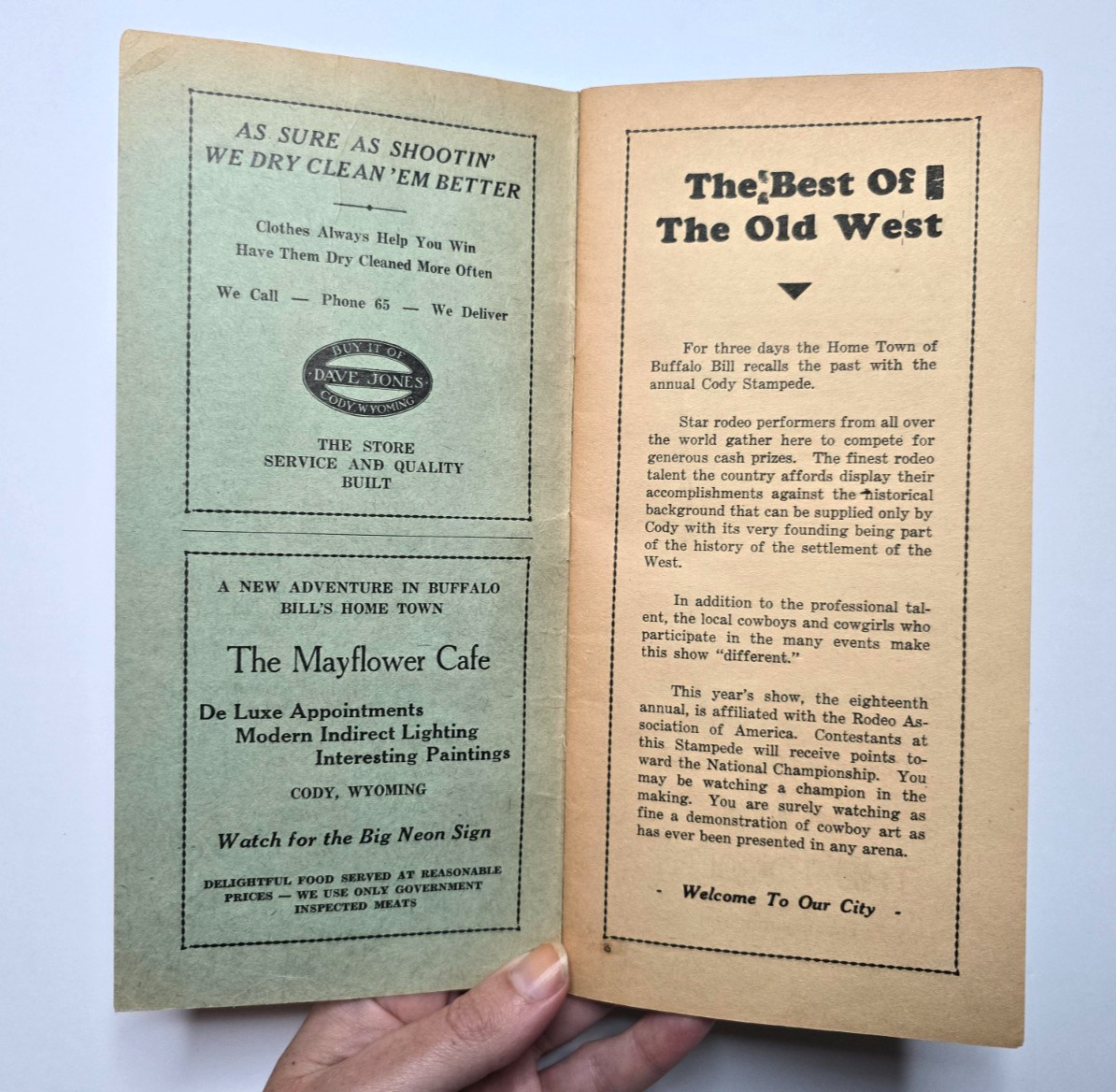 THE CODY STAMPEDE Souvenir Program / Thursday, July 1, 1937 CODY, WY Softcover