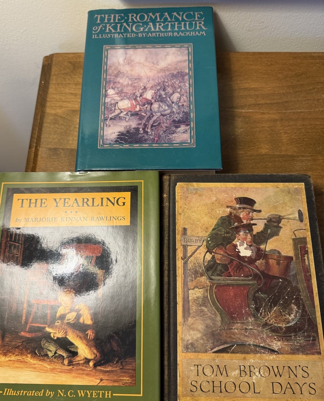 Illustrated Classics Lot Yearling King Arthur Tom Brown Wyeth Rackham Rhead