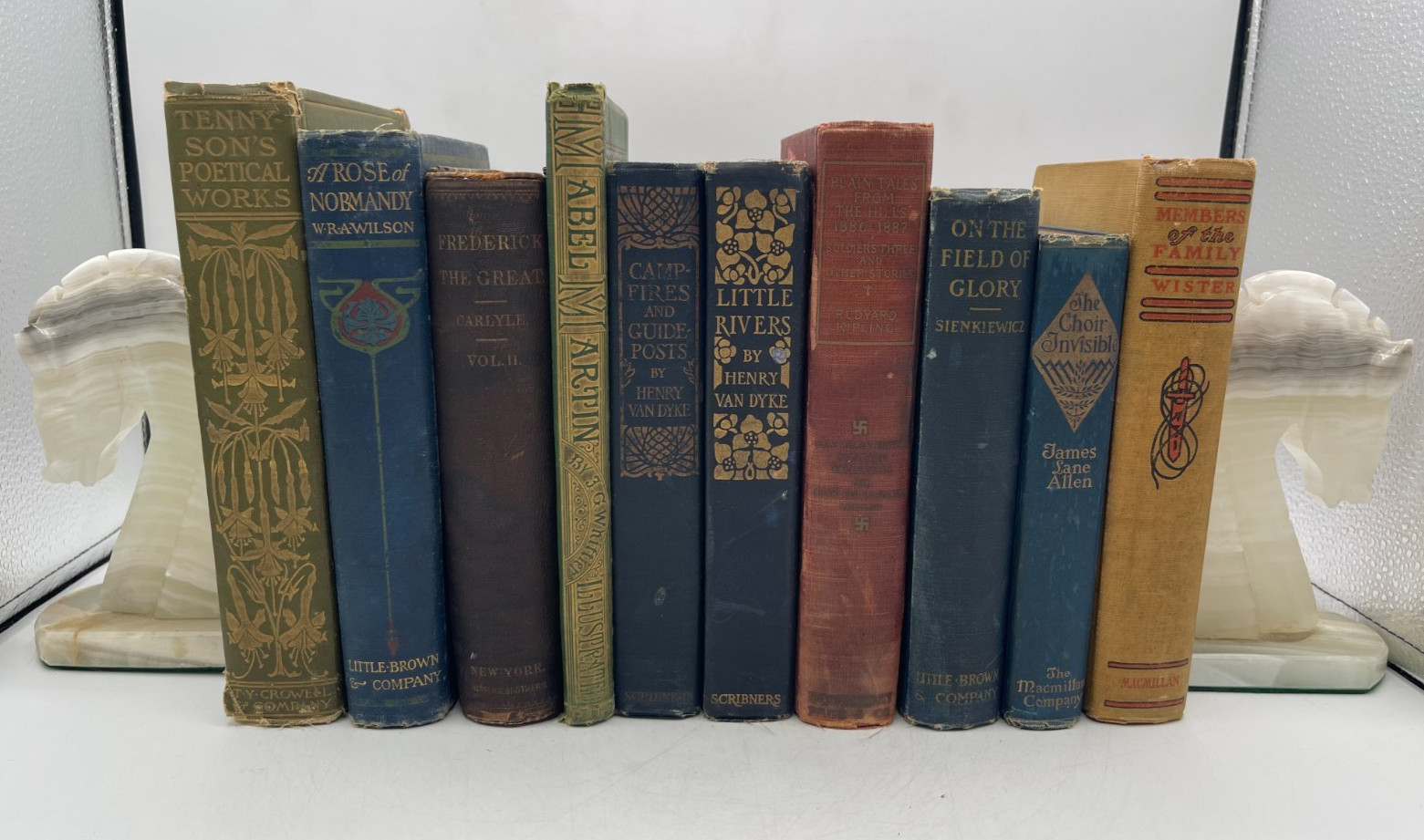 Lot of 10 Antique Hardcover Books – 1858-1921 – Mixed Genres
