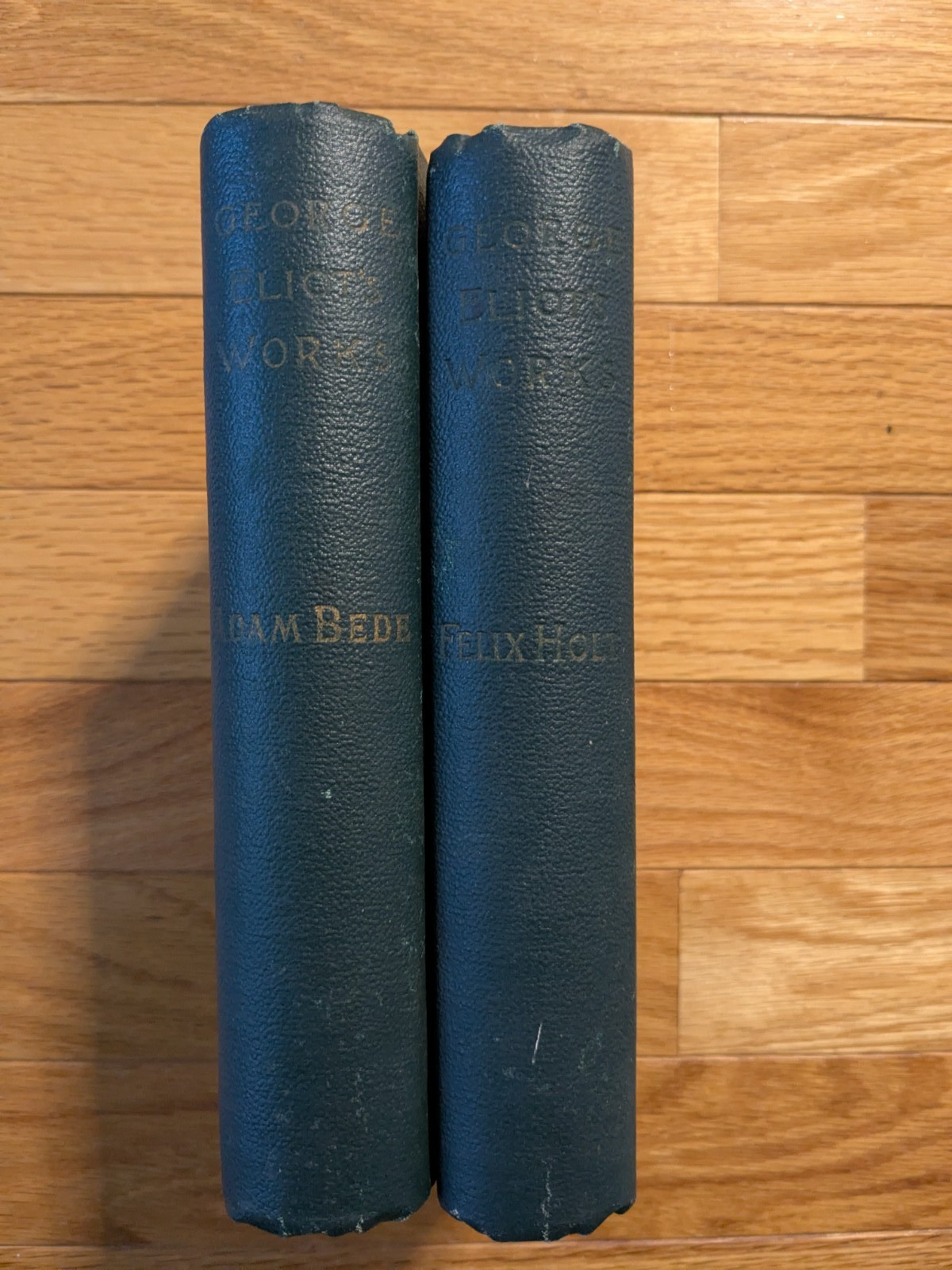 George Eliot’s Works 2 Book Set Adam Bede & Felix Holt 1890