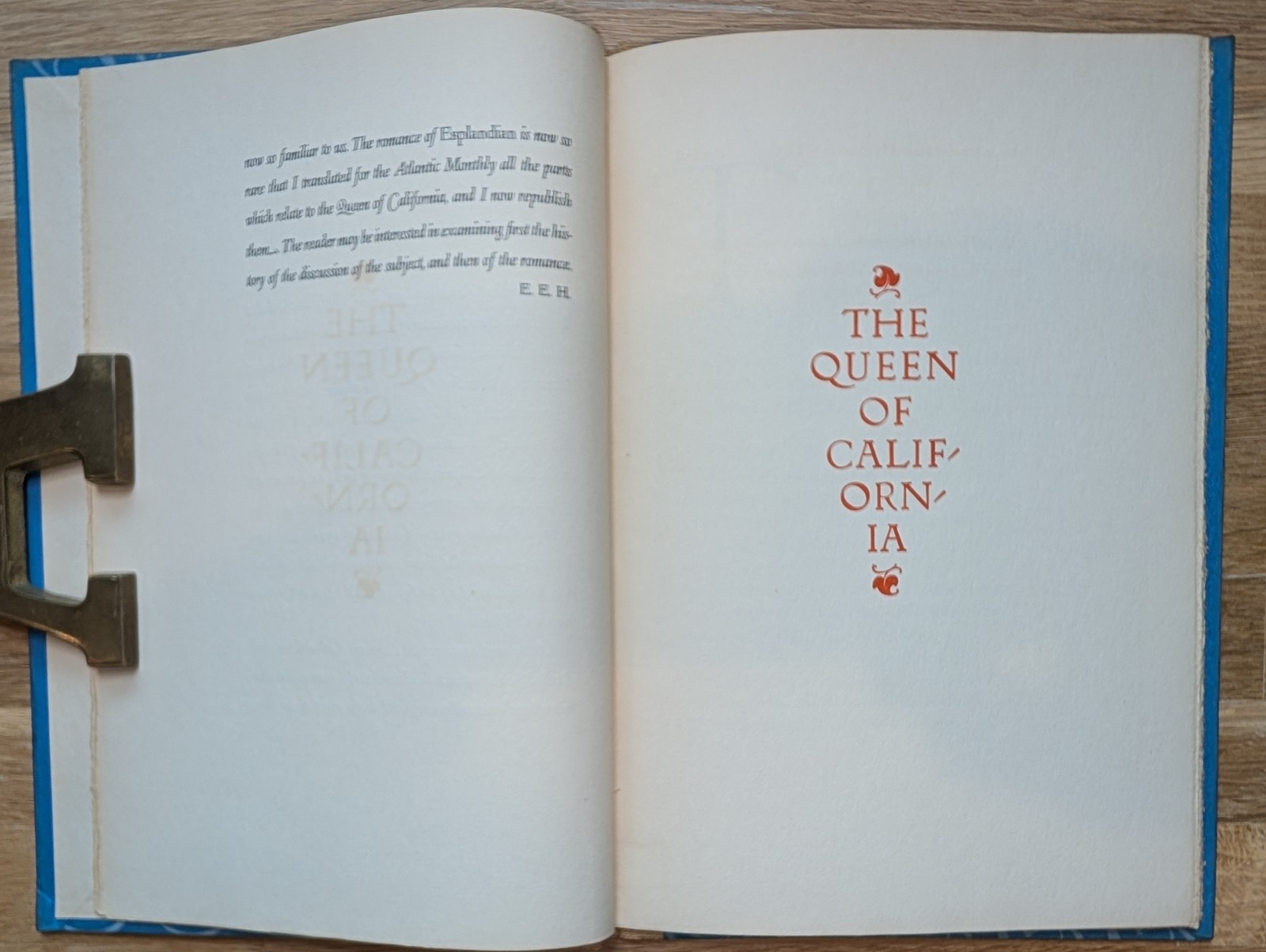 The Queen of California – Colt Press, 1945, Limited Edition of 500 Copies