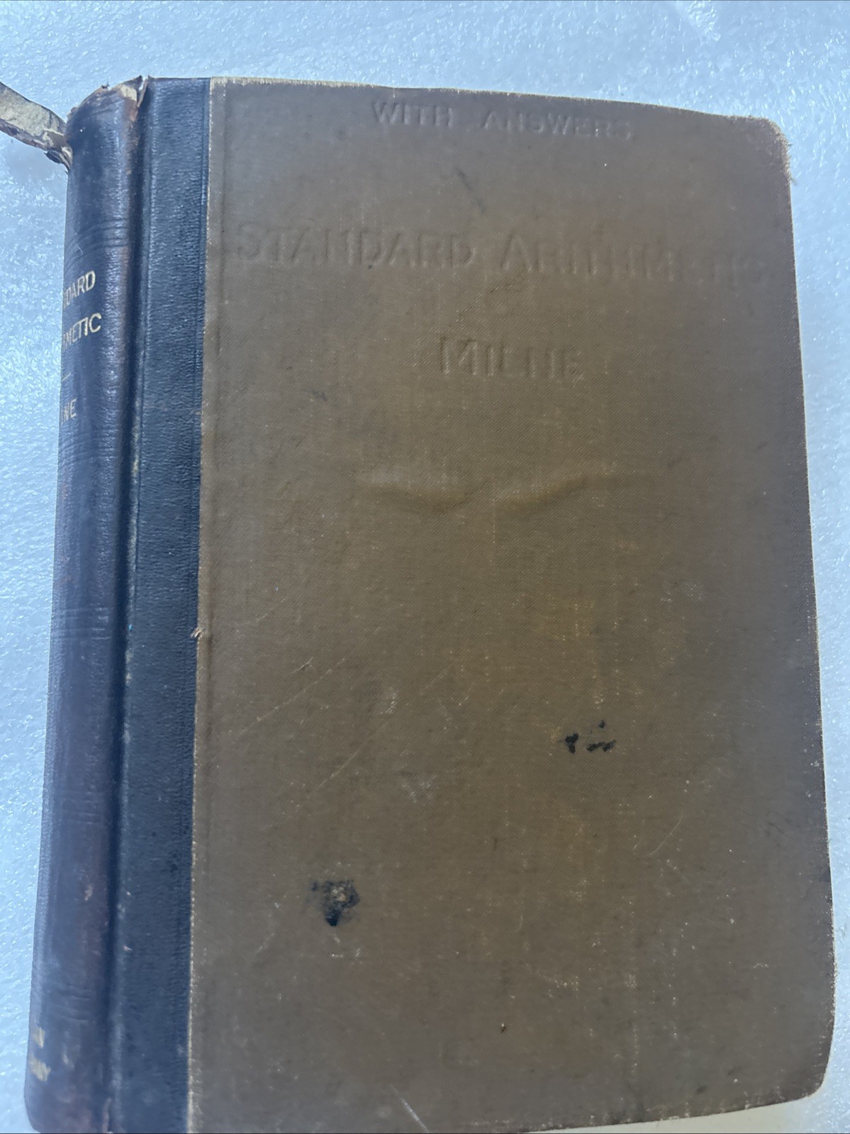 Rare Standard Arithmetic William J Milne 1895 Hardcover American Book Company