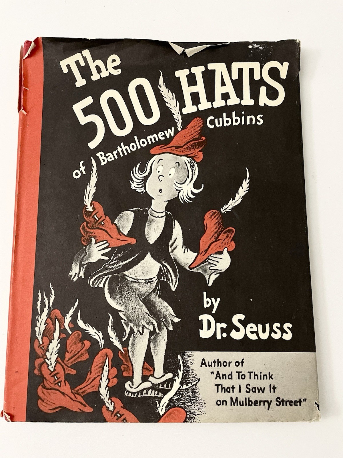 First Edition 1938 THE 500 HATS of Bartholomew Cubbins Dr. Seuss W Dust Jacket