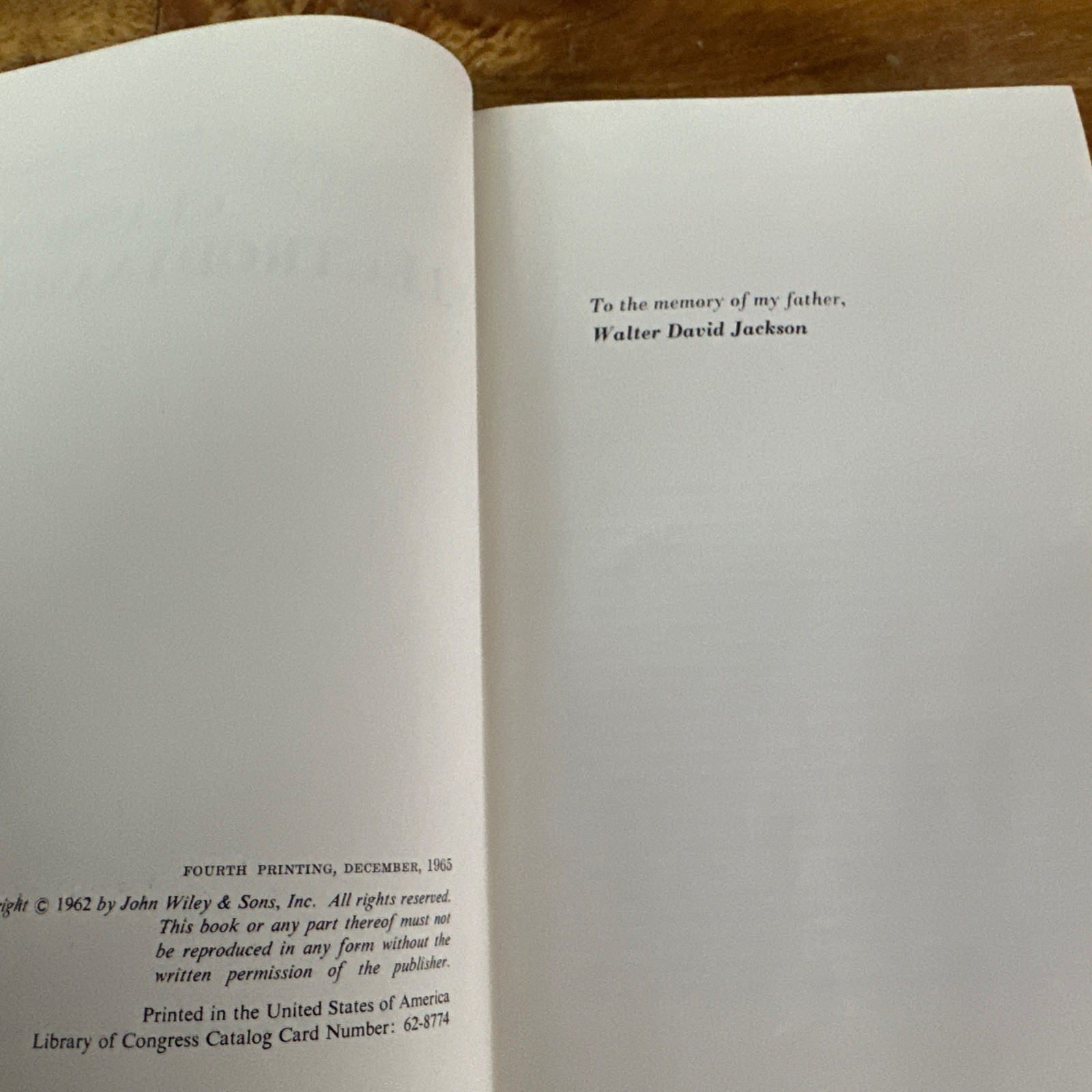 Classical Electrodynamics by Jackson HC 1965 1st ed 4th Printing Pub John Wiley
