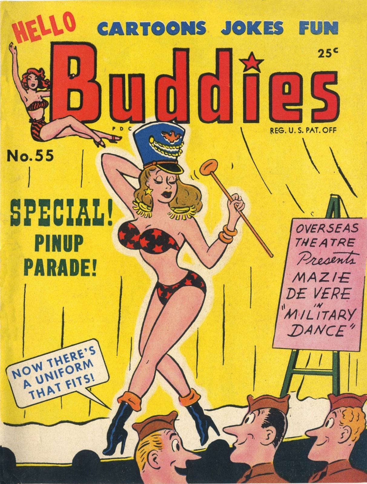 Hello Buddies – Sexy Girls Saucy Racy Comics Magazine – 61 old Issues on USB