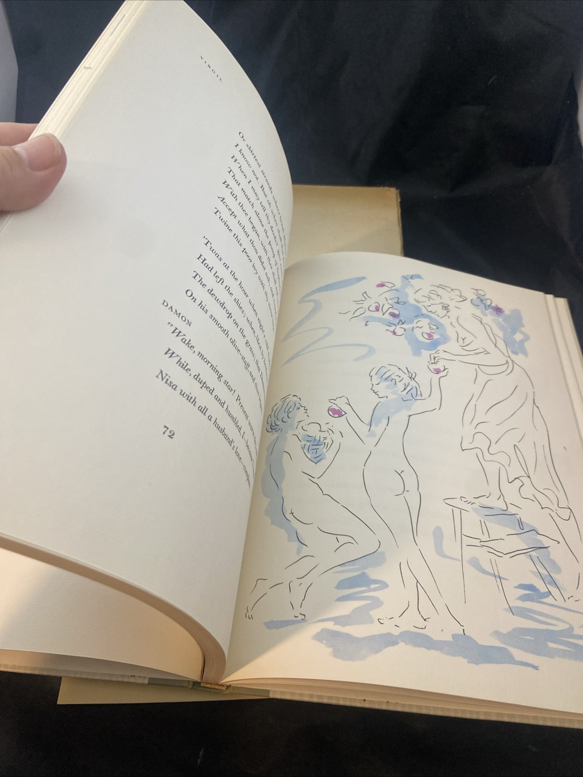 Virgil’s Eclogues Heritage Press illustrated Verses slipcase Sandglass 1960