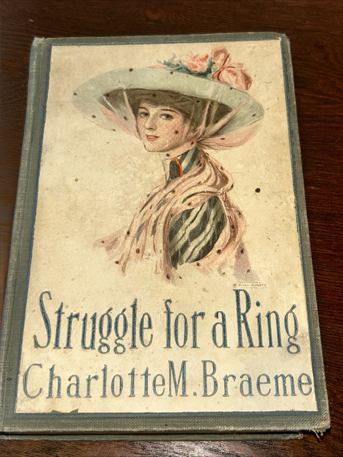 Vintage Antique Book – Struggle for a Ring – By Charlotte M. Braeme Hardback