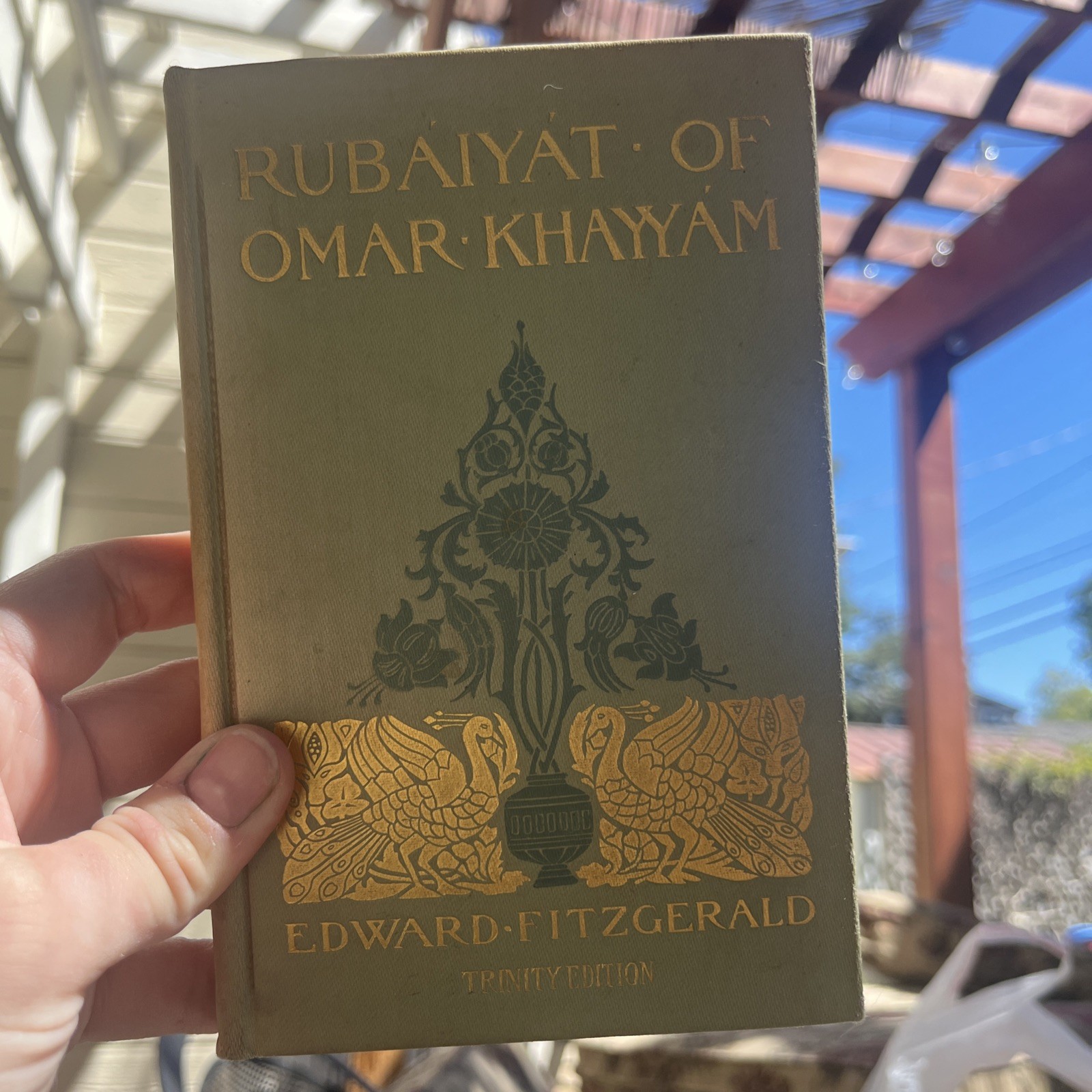 Rubaiyat Of Omar Khayyam By Edward Fitzgerald Trinity Edition Hardcover Book