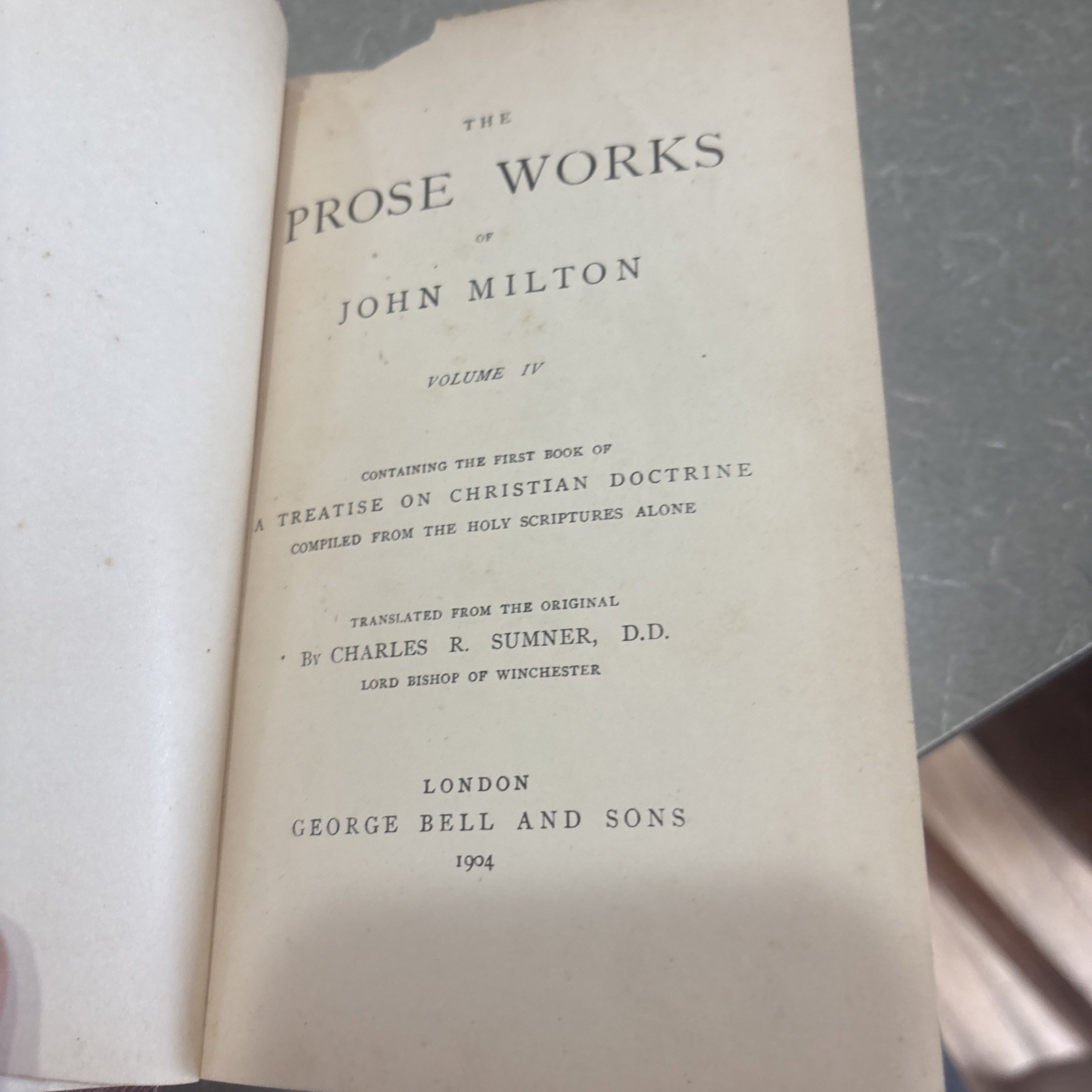 John Milton’s Antique Book Lot