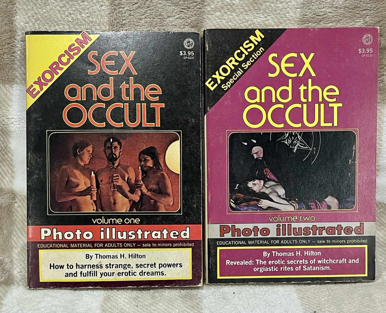Sex And The Occult Volumes 1 & 2 By Thomas H. Hilton 1974 Paperback Book Rare