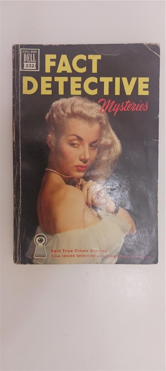 FACT DETECTIVE MYSTERIES SWANBERG DELL #332 1ST ED PB DELL MAPBACK PHOTO COVER