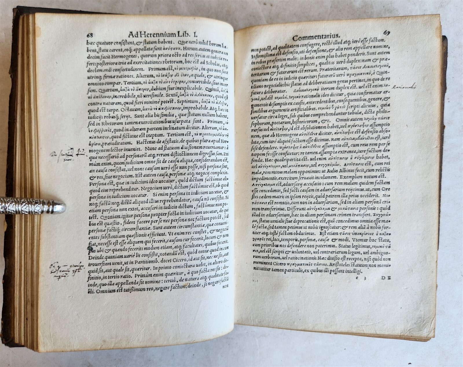 1564 COMMENTARIES by DOCTOR & ALCHEMIST MICHAEL TOXITES antique PIGSKIN 16th C.
